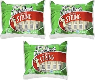 Cheese Heads String Cheese, Low-moisture part-skim mozzarella cheese Sticks 3 Pack (1 oz, 48 ct each, 144 Total)
