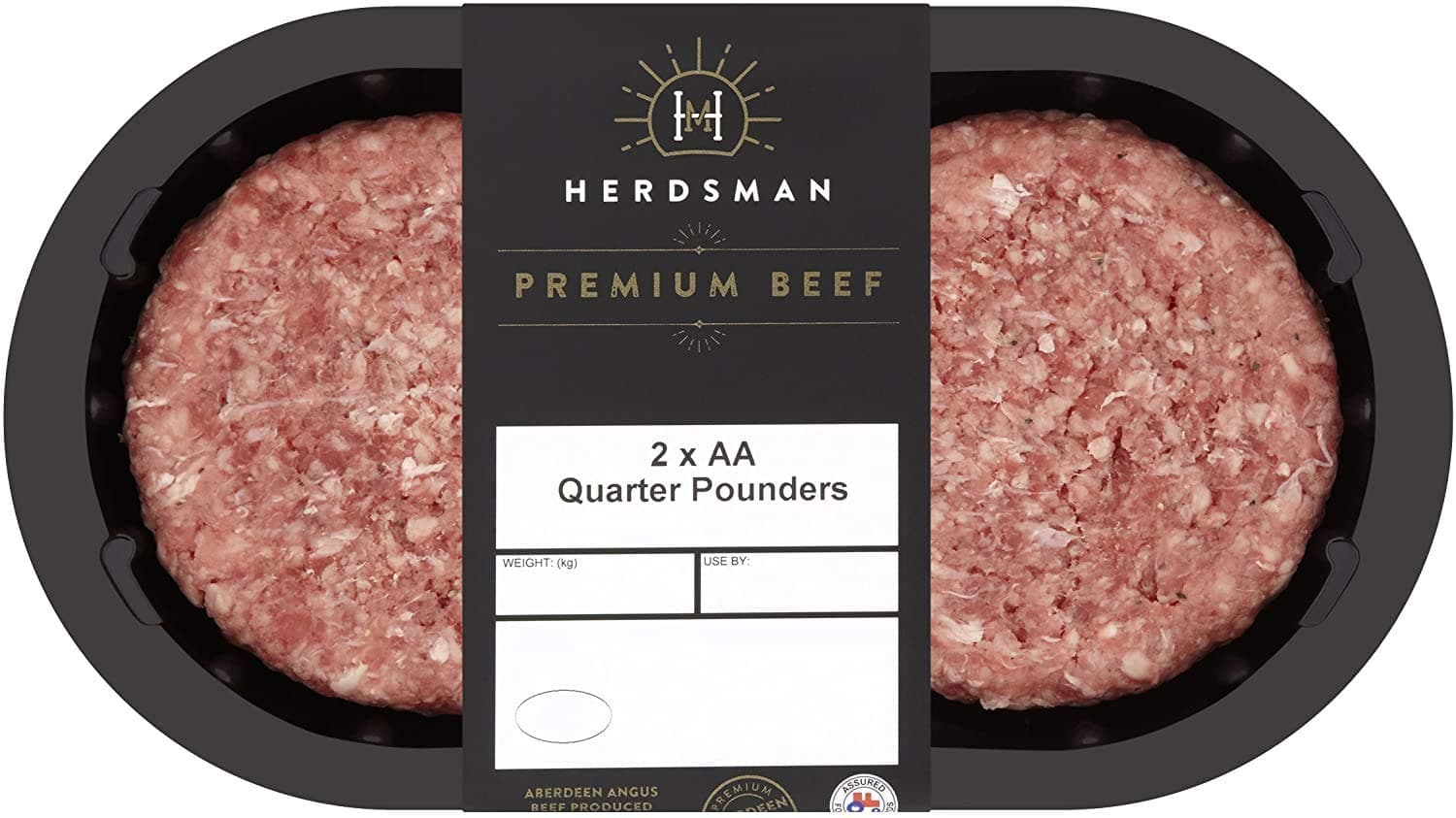 Herdsman 2 Aberdeen Angus Quarter Pounders, 227 g