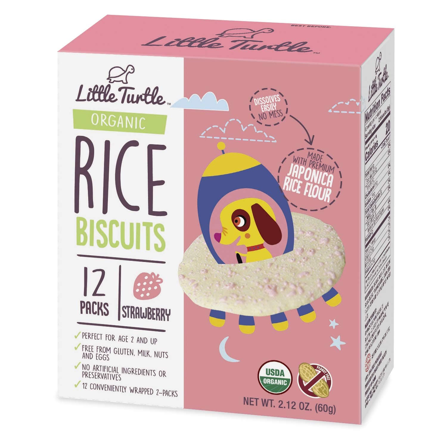 Little Turtle Strawberry Biscuits