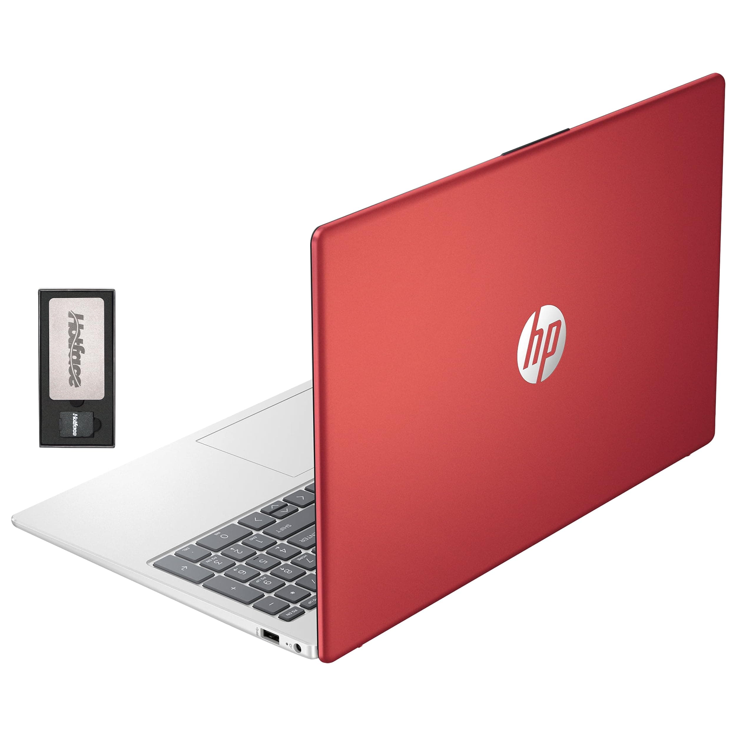 HP Essential 15.6" Laptop for Business & Students, Intel Pentium 4-Core CPU, 8GB RAM, 288GB Storage (128GB SSD + 160GB Docking Station Set), 1 Year Office 365, 720p Camera, Type-C, Win 11, Red