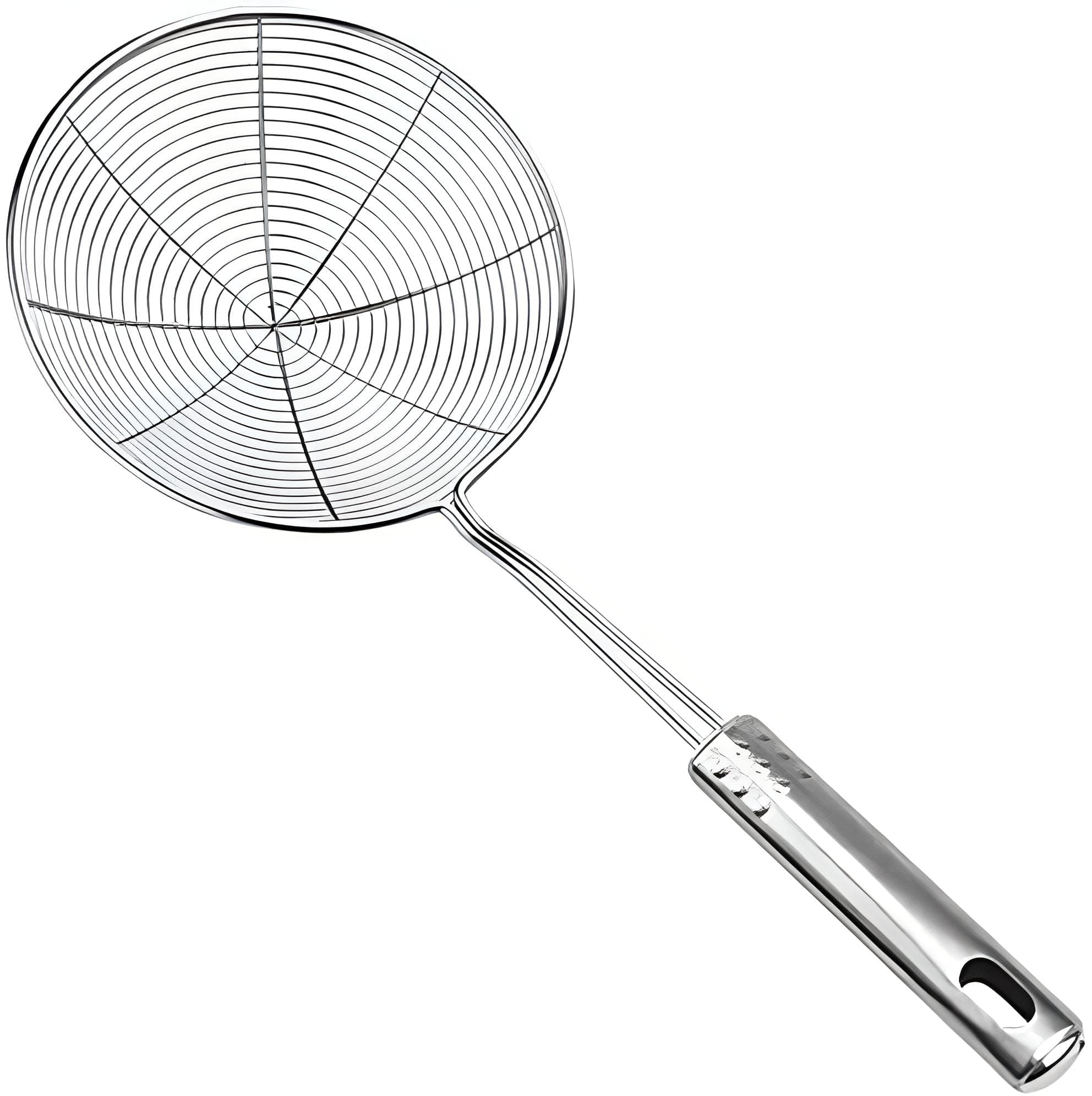 Versatile Stainless Steel Spider Strainer/Skimmer/Ladle for Cooking and Frying, Chirano Kitchen Gadgets Wire Strainer Pasta Strainer Spoon (6 Inch)