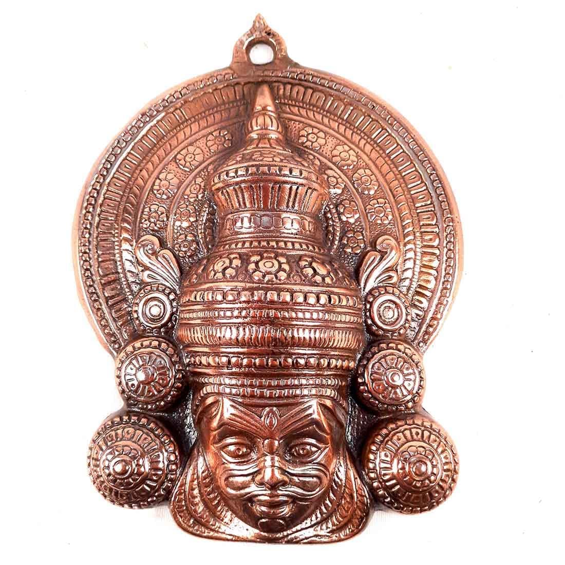 Apka Mart The Online Shop Kathakali Face Wall Mask Hangings |Kerala Masks Face Hanging - For Living Room, Home, Door, Hall-Way, Balcony Decoration & Gift - 10 Inch