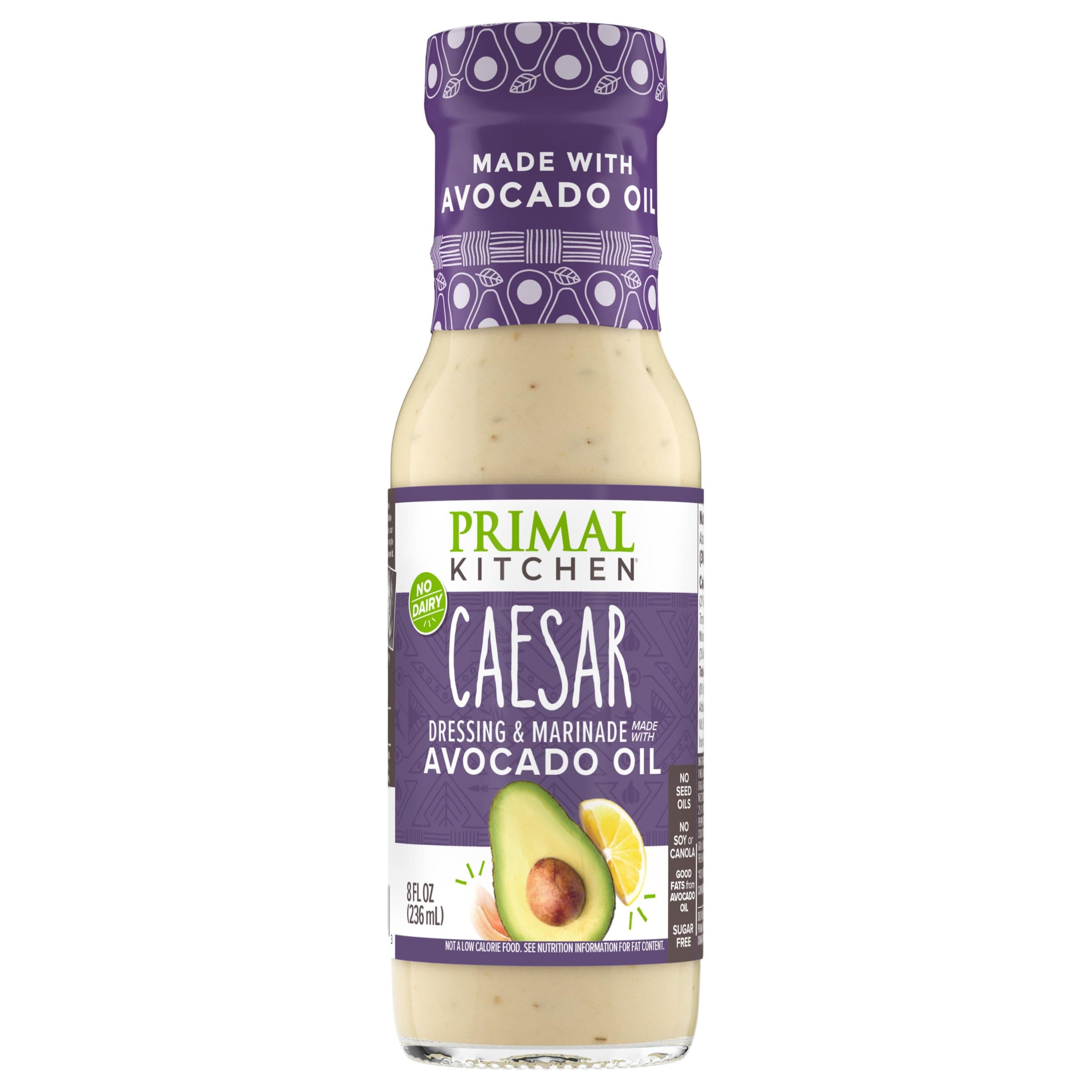 Primal Kitchen - Caesar, Avocado Oil-Based Dressing and Marinade, Whole30 and Paleo Approved (8 oz)