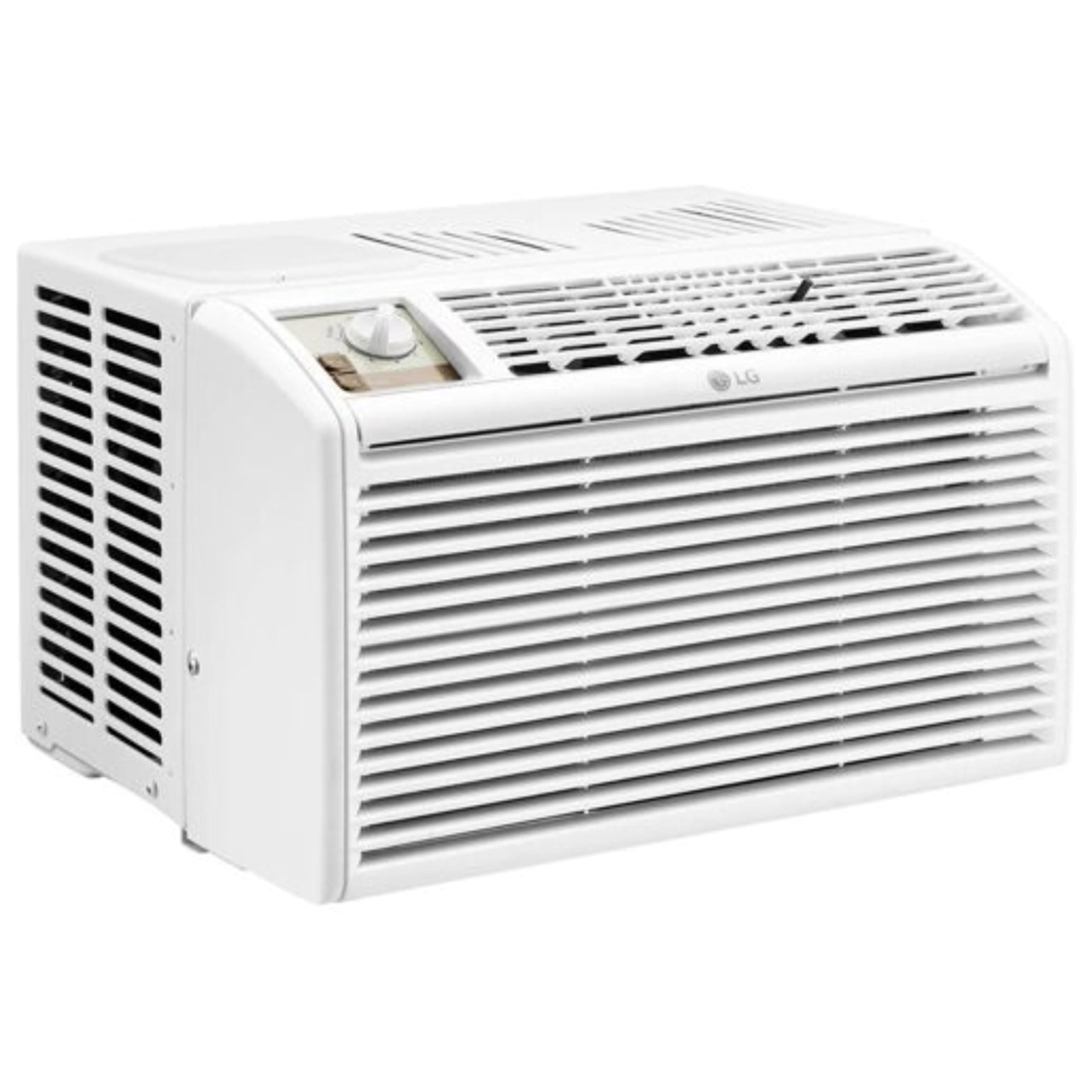 LG 5,000 BTU Window Air Conditioner, 115V, AC Window Unit Cools 150 Sq.Ft. (10' x 15' Room Size), Perfect for Bedrooms, Quiet AC with 2 Cooling & Fan Speeds, 2-Way Air Deflection, and Washable Filter