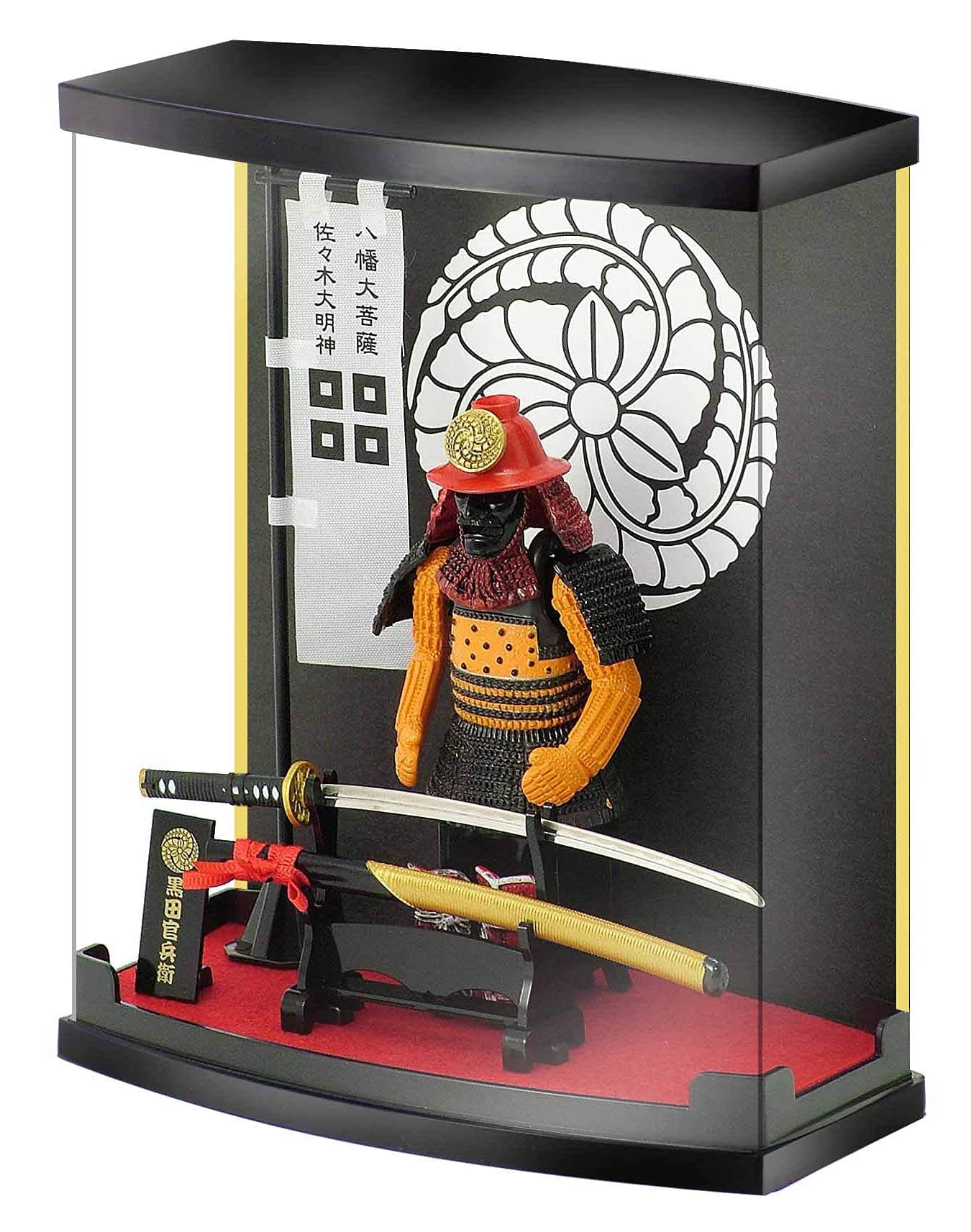 MEISTER JAPAN Samurai Toys, Samurai Armor for kurada H8.3inches Scale 1/10, Samurai Figure Series A26 for New Year, Bushido Ornaments for bookcases.
