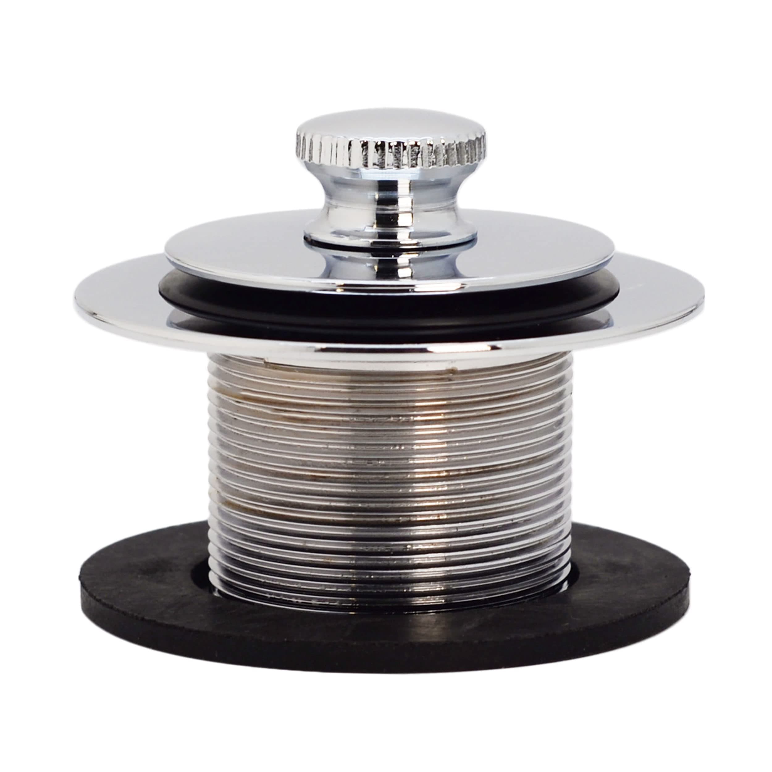 Westbrass D331-F-26 1-3/8" NPSM Fine Thread Twist & Close Bathtub Drain Plug, Polished Chrome