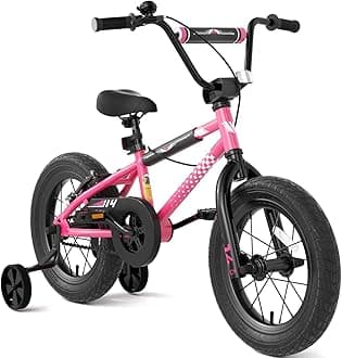 67i Boys Bikes for Ages 5-8 - 12/14/16 Inch Kids BMX Style Bike with Training Wheels, Dual Brakes & Night Safety Reflectors