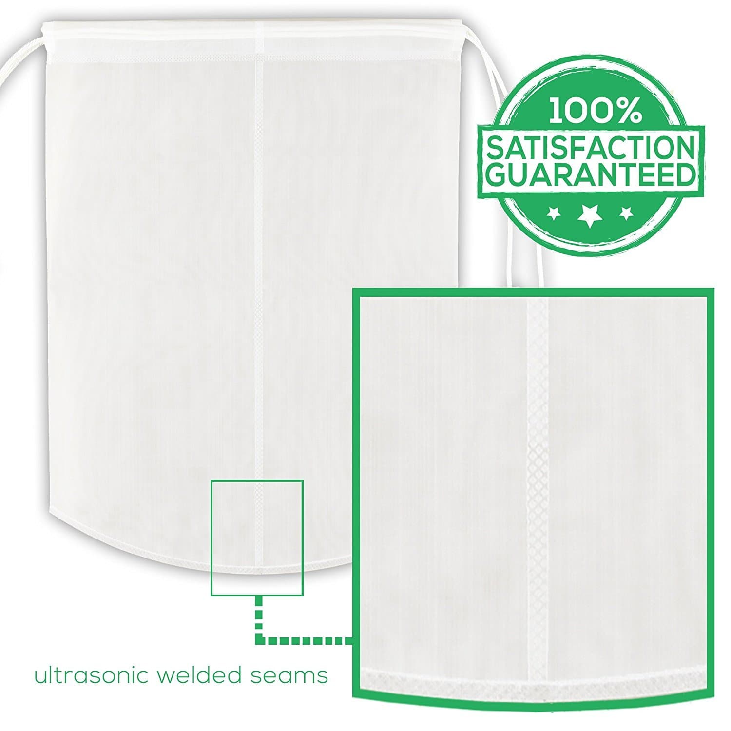 Victoos Best Nut Milk Bag - Large Reusable Almond Milk Bags - Food Grade Nylon Mesh Strainer - Yogurt and Cheese Maker - Cheesecloth Alternative - Tea and Juice Filter Almond Milk Maker