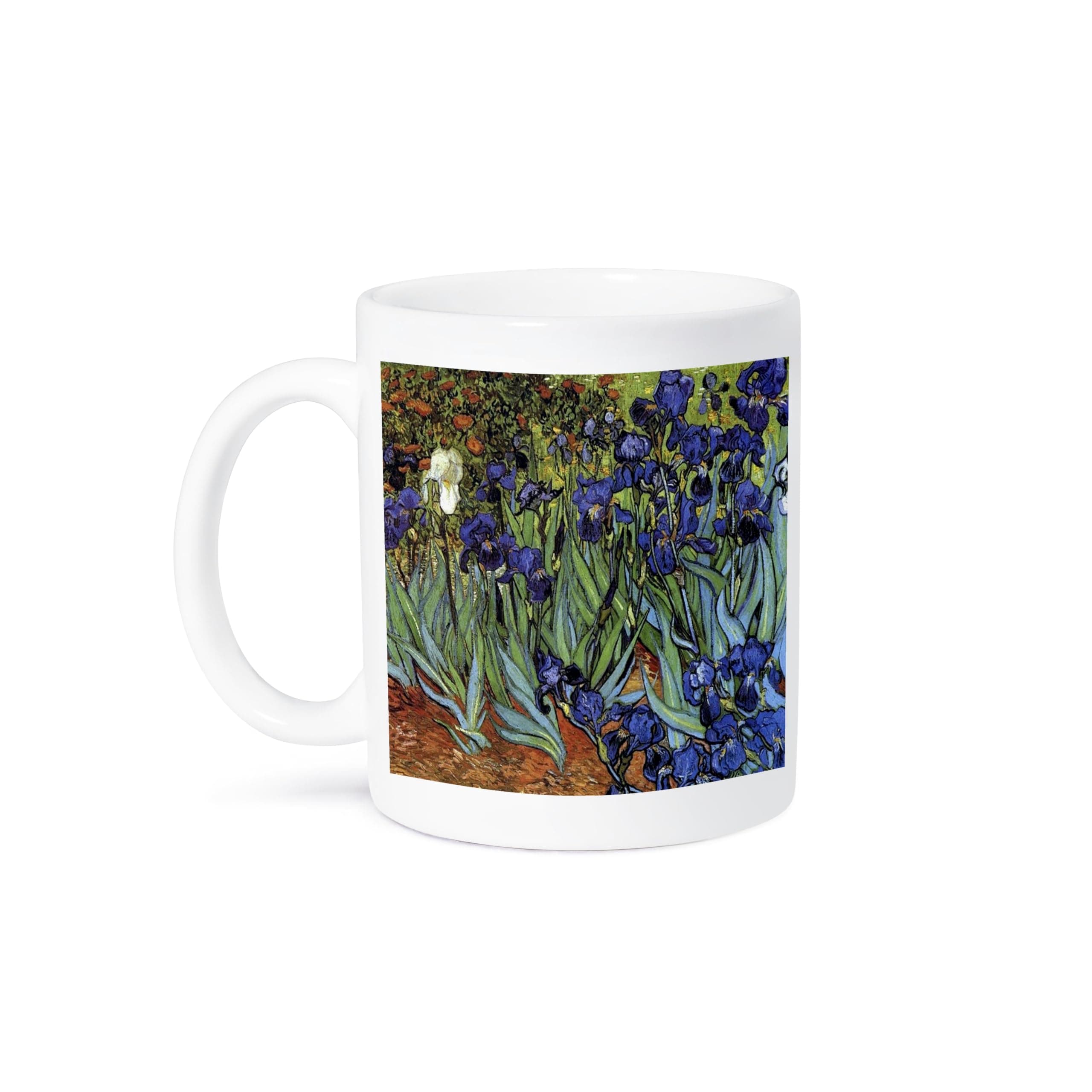 3dRose Van Gogh Irises Ceramic Mug, 15-Ounce
