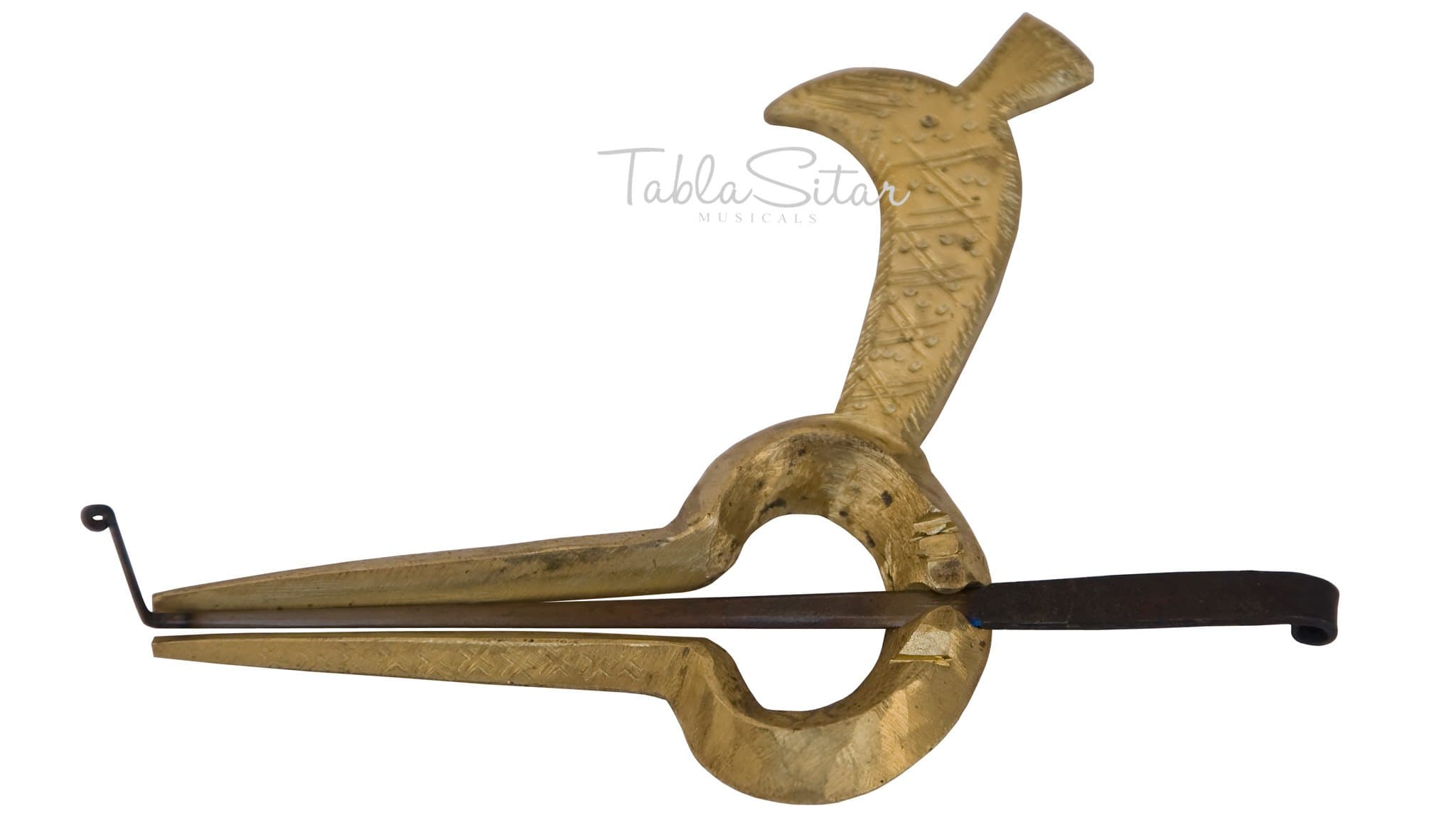 MAHARAJA Morchang Musical Instrument, Rajasthani, Professional Quality, Brass, Mouth Harp, Jaw Harp, Jew's harp, Ozark Harp, Juice Harp, Mukharshanku, Mourching, Morching (US-PDI-EFI)
