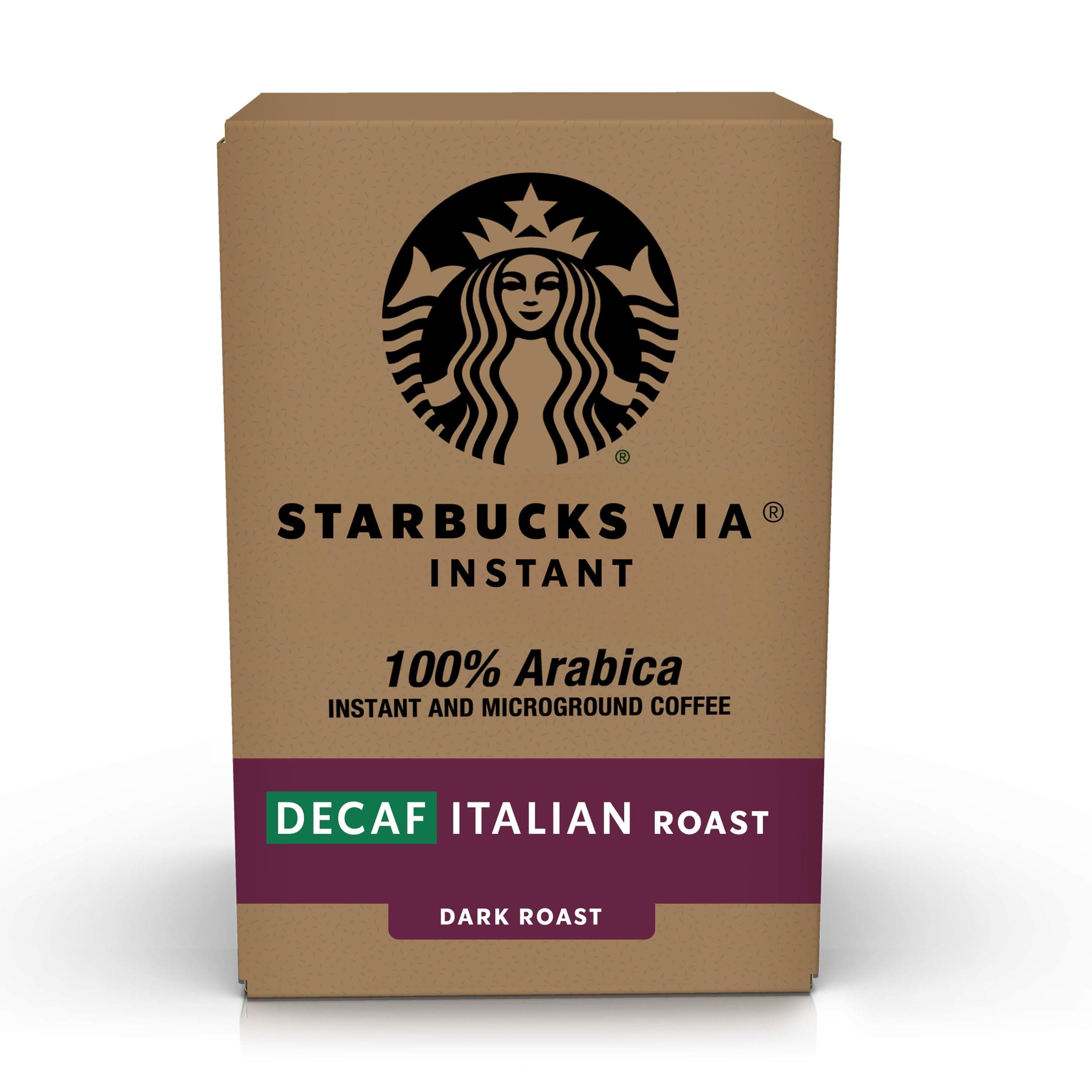 Starbucks VIA Ready Brew Coffee, Decaf Italian Roast, 50 Count