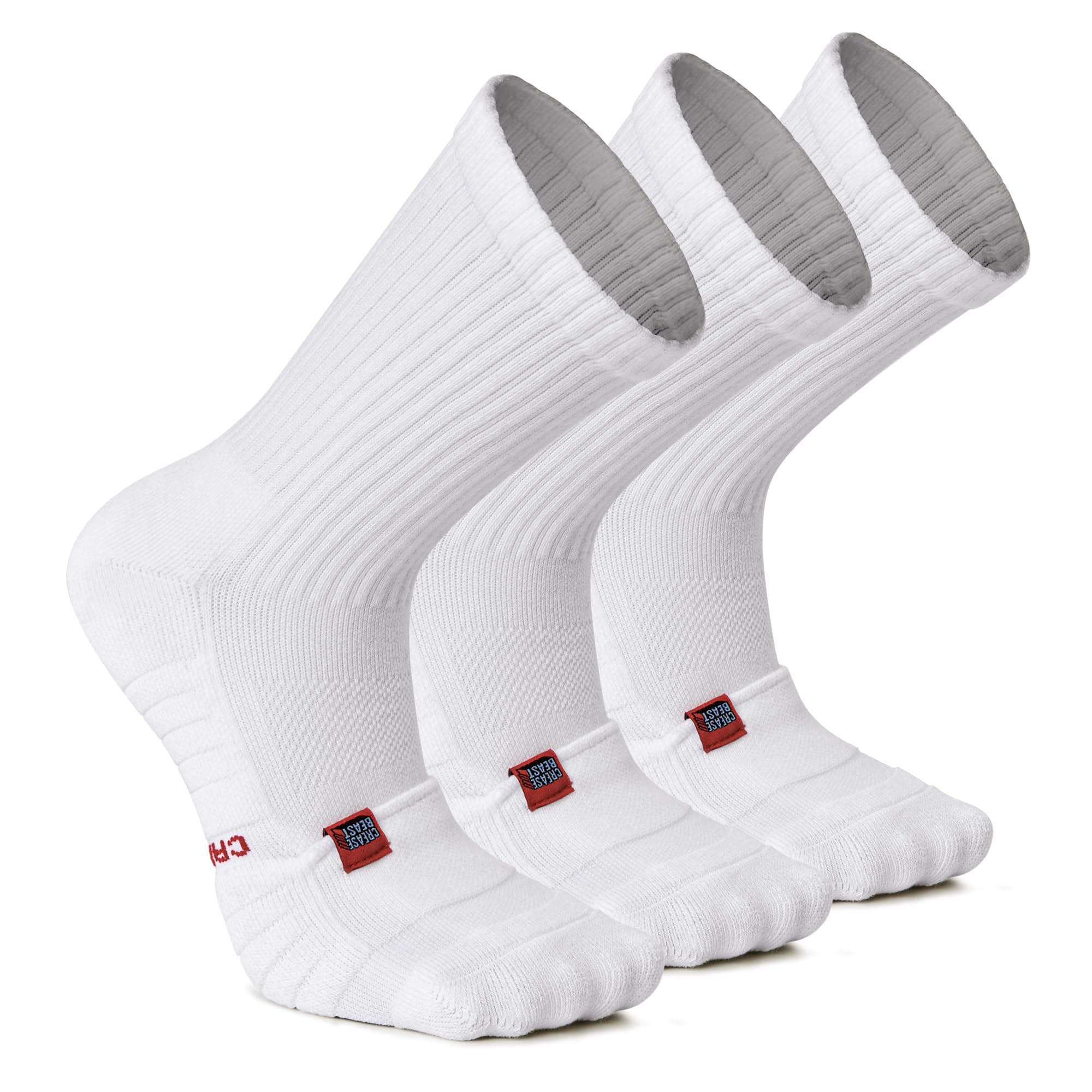 Socks with Built-In Seamless Pocket for Crease Protector inserts, Extra Cushioned Heel. Memory Foam Inserts Not Included.