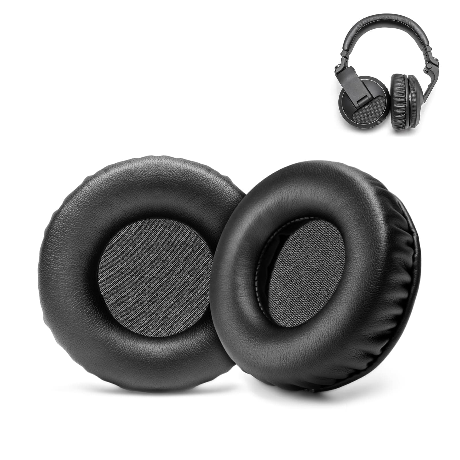 HDJ X5 X7 X10 Replacement Ear Pads Compatible with Pioneer HDJ-X7 HDJ-X5 HDJ-X10 DJ Headphones Premium Protein Leather Memory Foam Ear Cushions