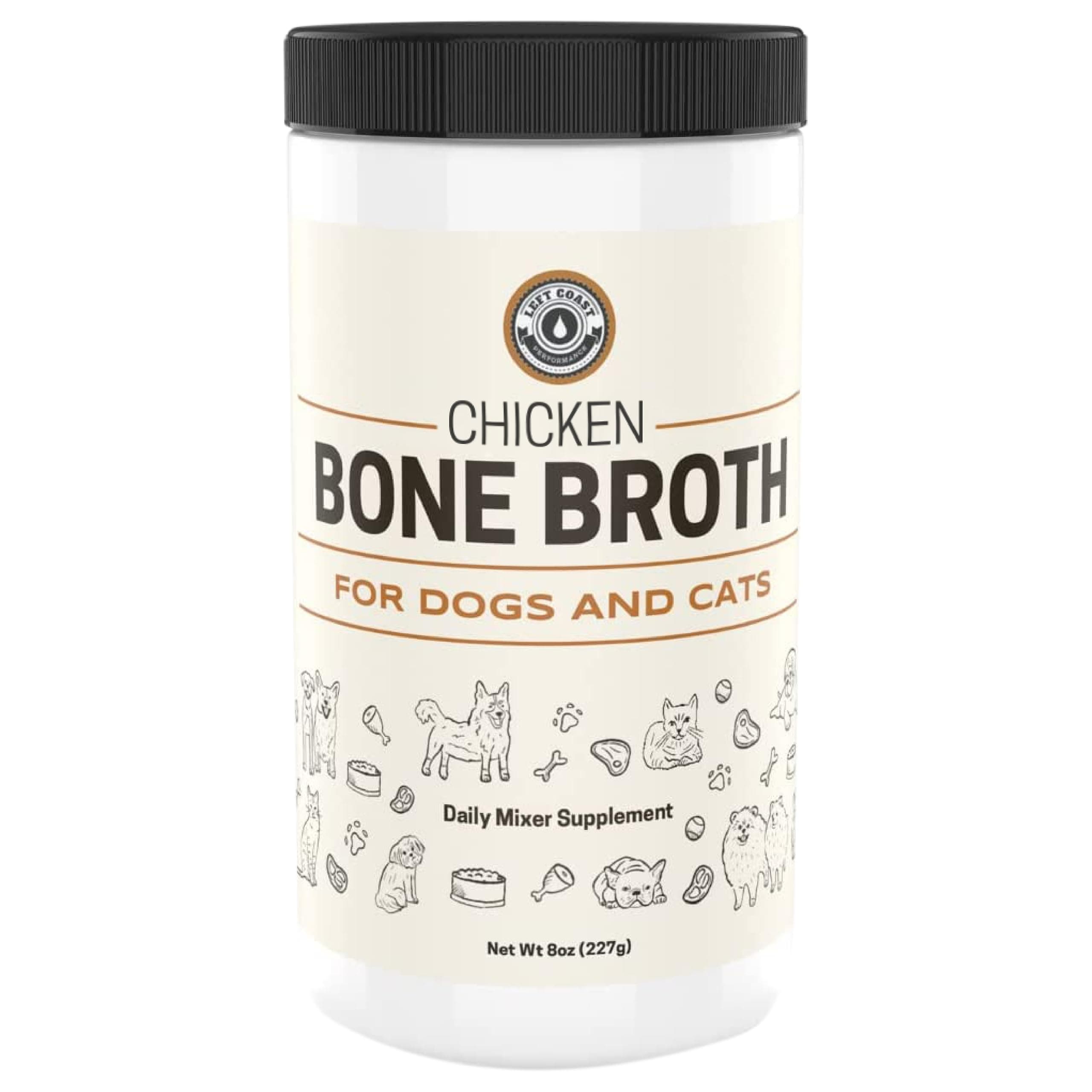 8 oz Chicken Bone Broth Powder for Dogs and Cats Premium Chicken Broth Mattress Topper for Picky Eaters Supports Joints and Health