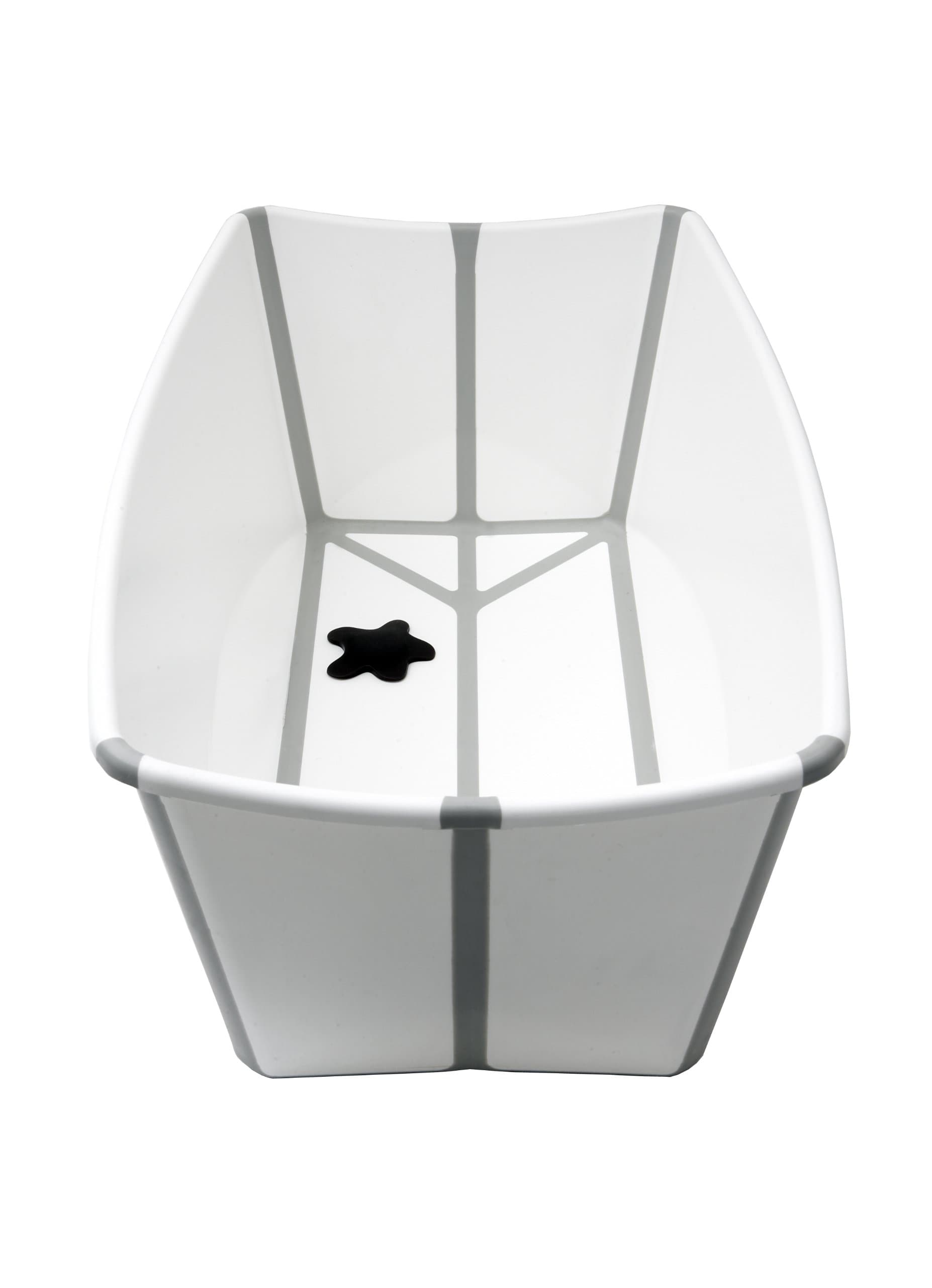 A Real Cool World Flexibath Fold Away Baby Bath Tub (White/ Grey)