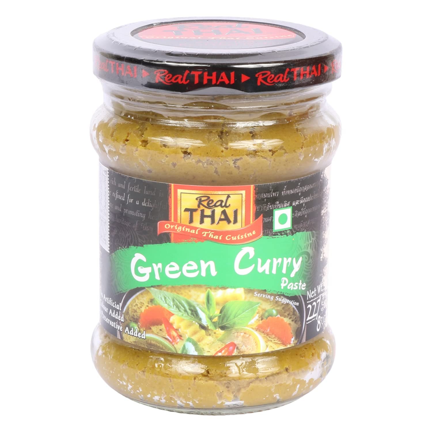 Real Thai Green Curry Paste, 227Gram (Pack Of 1