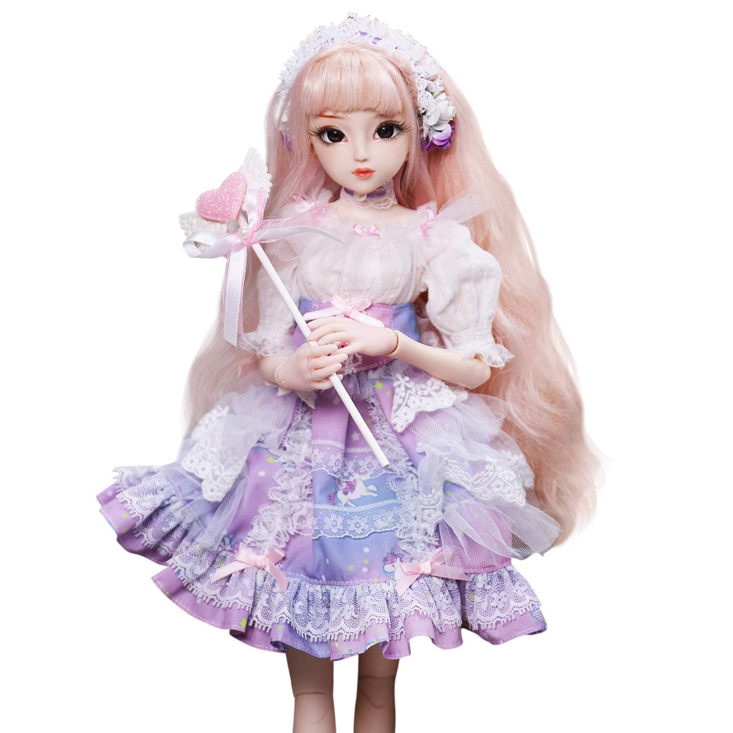 ICY Fortune Days Original Design 18 inch 1/4 Princess Dolls, Diary Queen Series 26 Joints BJD Doll, Best Gift Anime Toys for Girls (Teresa)