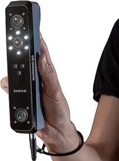 Shining 3D Einstar Handheld 3D Scanner with Detail-Oriented Enhancement Technology Support Scanning Hair and Body, Up to 14FPS Scanning Speed High Quality Collecting Data 3D Scanner for 3D Printer