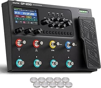 GP-200 Multi-Effects Pedal with Expression Pedal, FX Loop, MIDI I/O, Guitar/Bass/Acoustic Effects, Amp Modeling, IR Cabinets, Stereo OTG USB Audio Interface