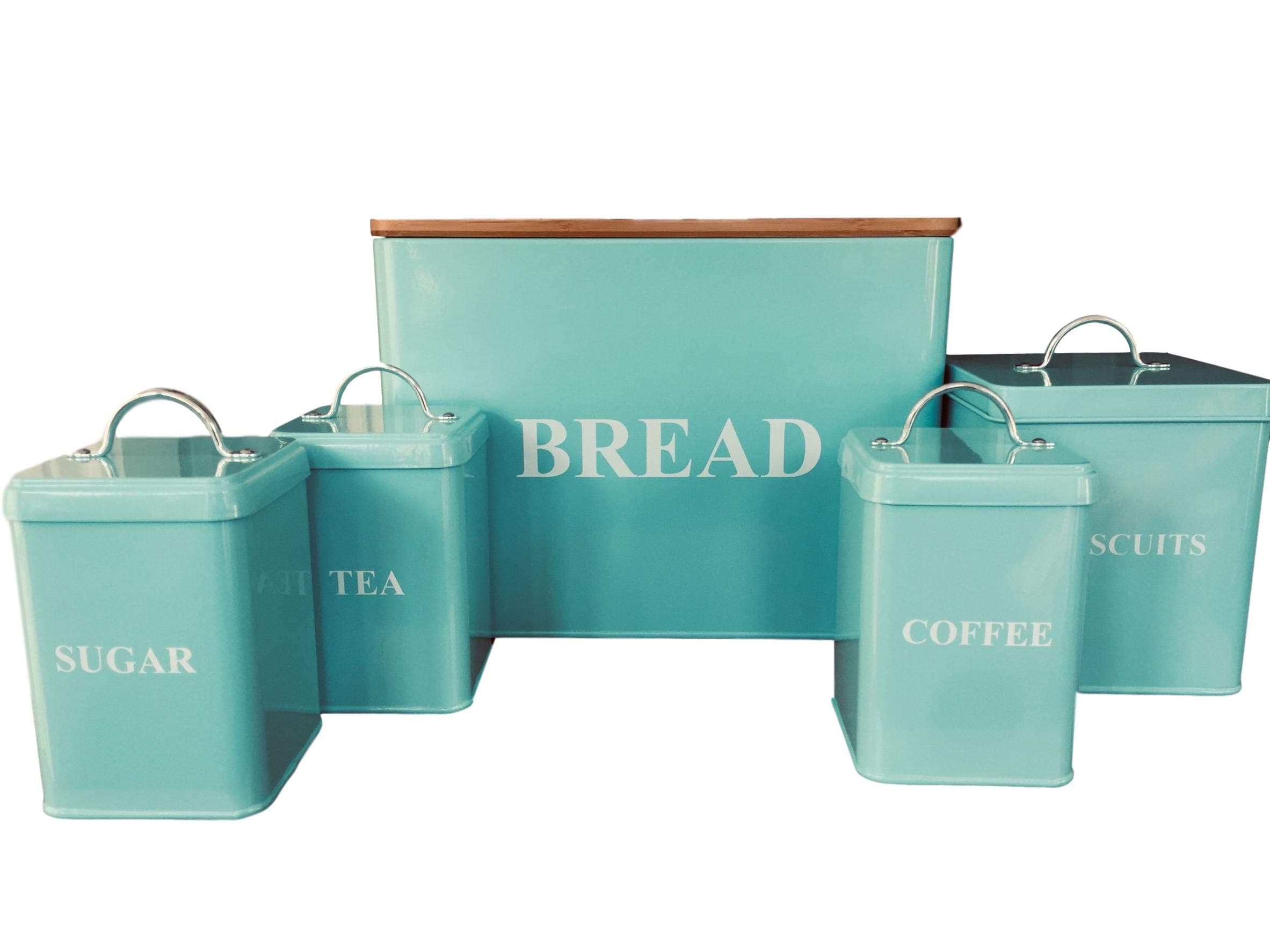 CC 5 Piece Duck Egg/Blue Square Storage Set.