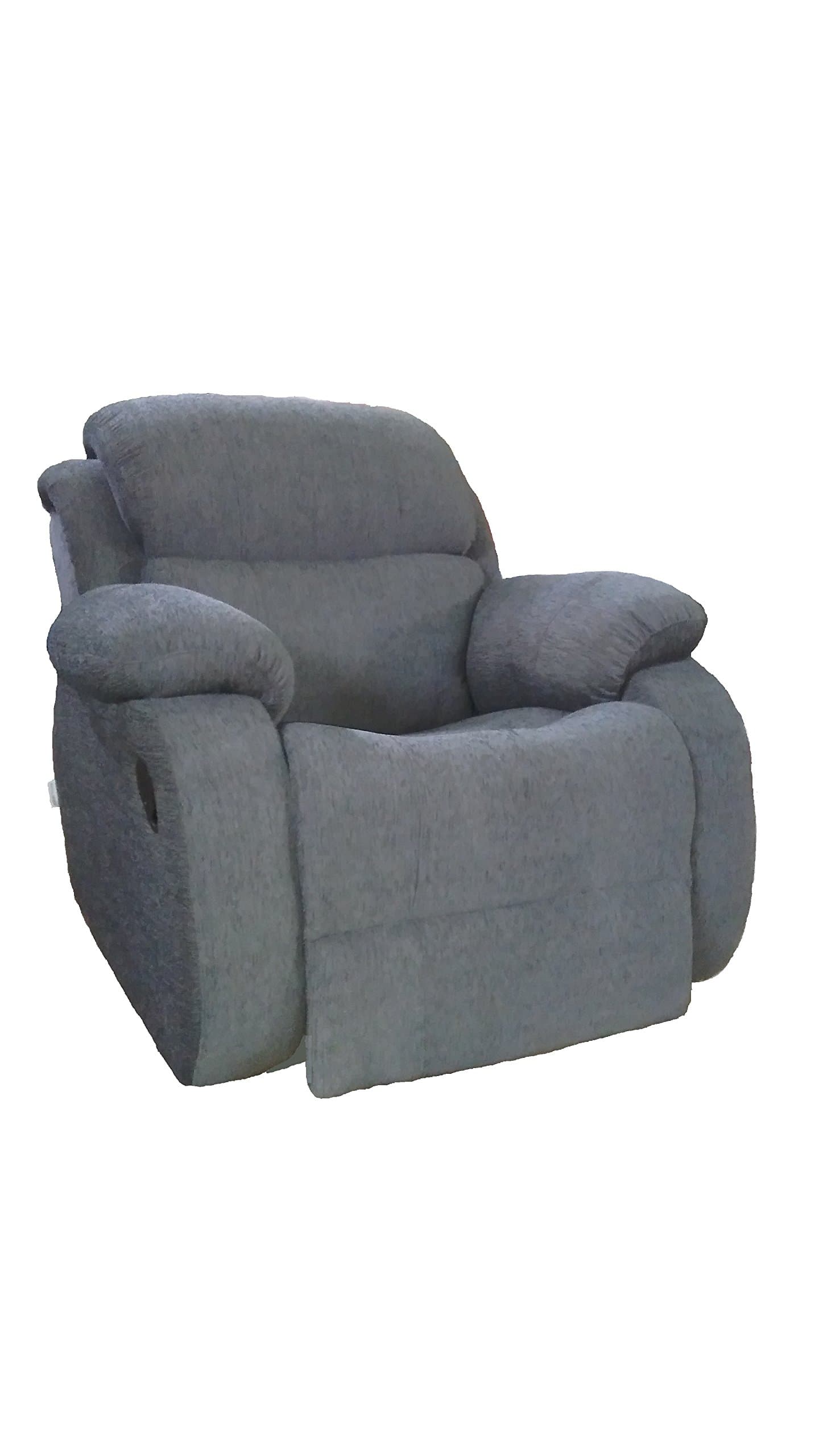 INNOVATE RECLINER & SOFA Manual Recliner Chair - EMPIRIO (Solid Wood, Grey)