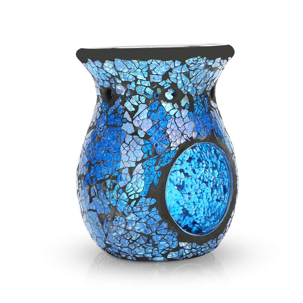 Mosaic Oil Burner,Turkish Moroccan Mosaic Tealights Wax Melt,Aromatherapy Essential Oil Burner, Table lamp Great Decoration