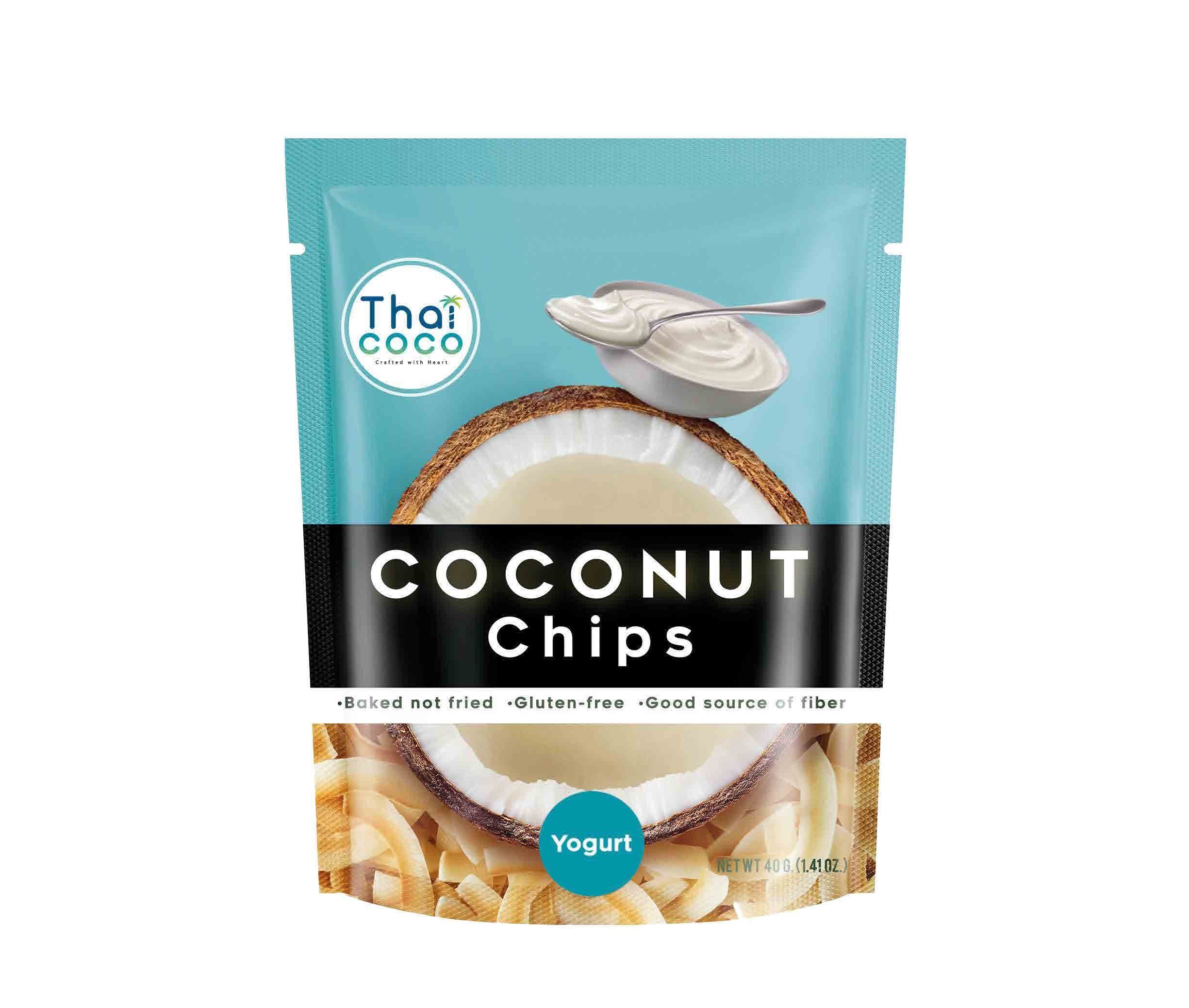 Thai Coco Baked Coconut Chips, Yogurt, 1.41 Ounce (Pack of 6)