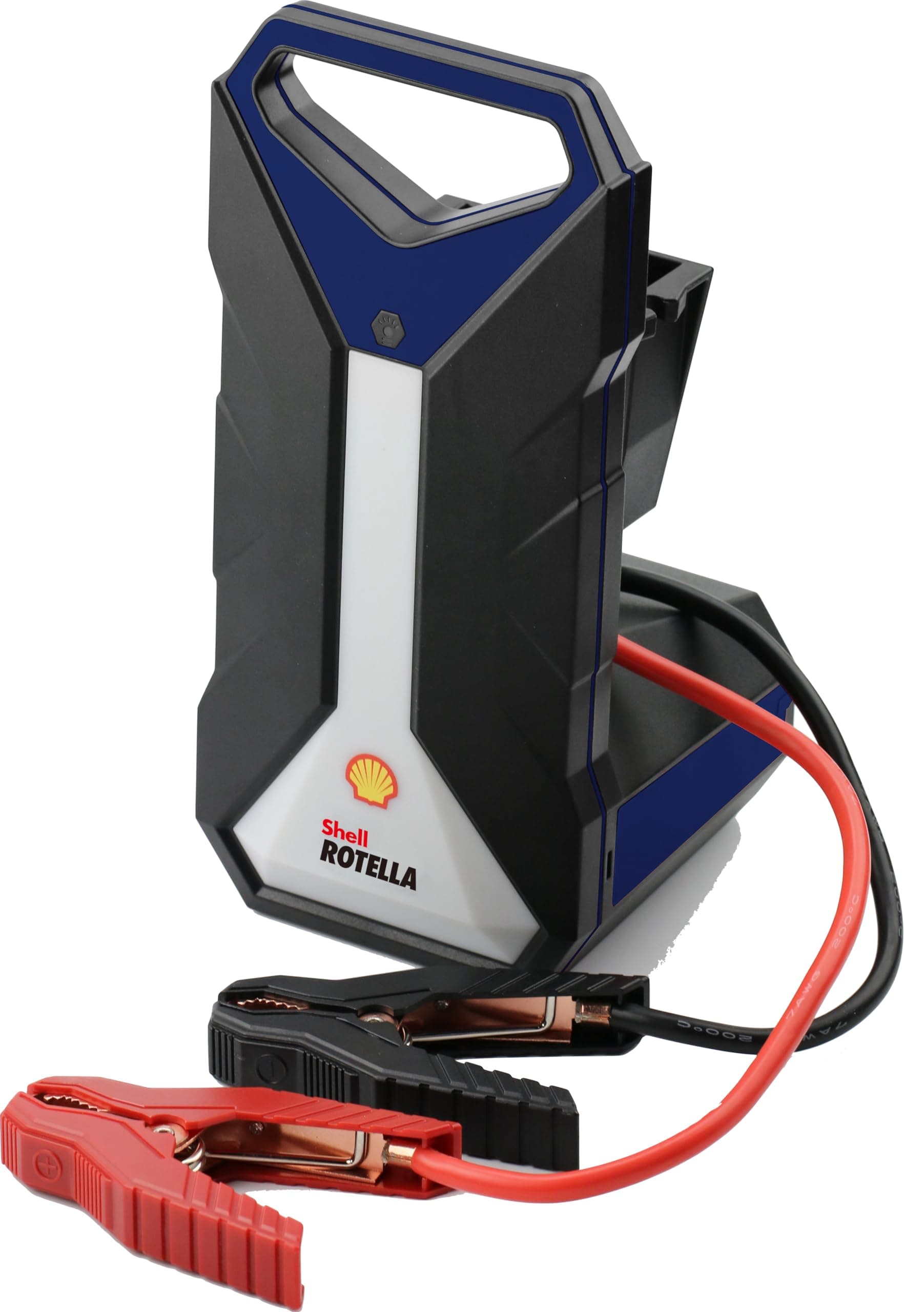 ShellSH924 2000A 12V Portable Lithium Jump Starter for 11-Liter Gasoline and 8-Liter Diesel Engines, 8 Safety Protections, 2.1A USB Port, Power Bank, Magnetic Base, Battery Booster + Jumper Cables