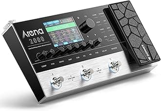 Multi Effects Pedal, Arena2000 Guitar Pedals with 278 Effects, 100 IRs, Looper, Drum Machine, Amp Modeling, Support XLR, MIDI IN