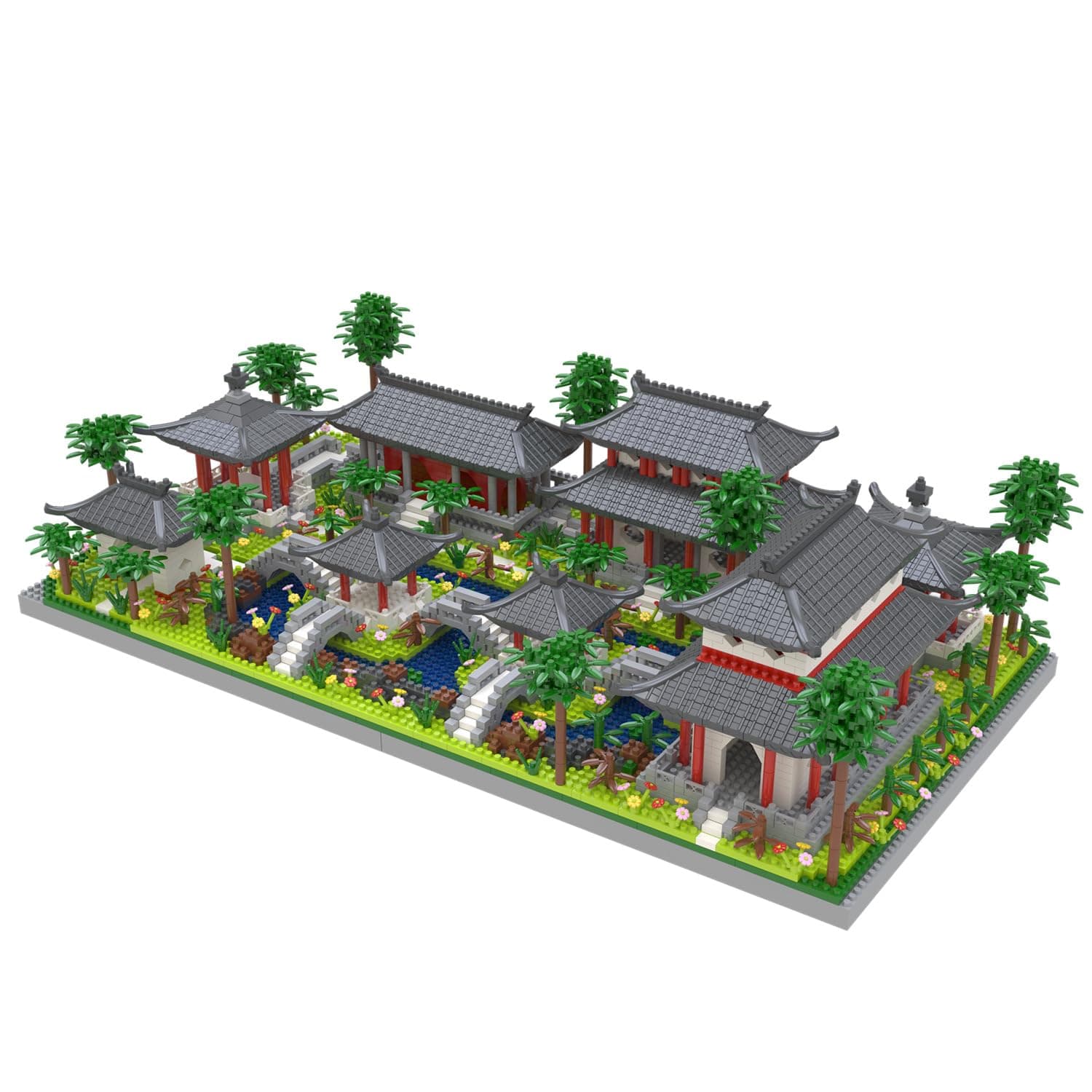 Kadablk Architecture Chinese Style of Suzhou Garden,Set 3 Backyard, Micro Blo...