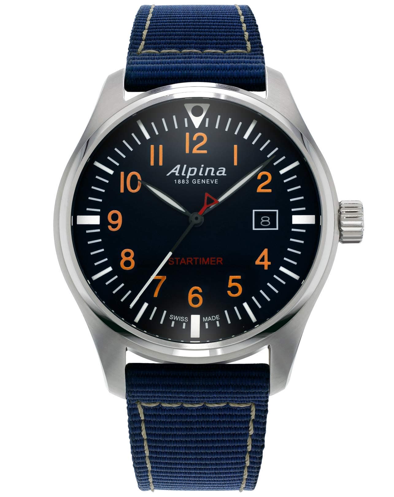 ALPINAMen's Quartz Watch, Analog Display and Nylon Strap - AL-240N4S6