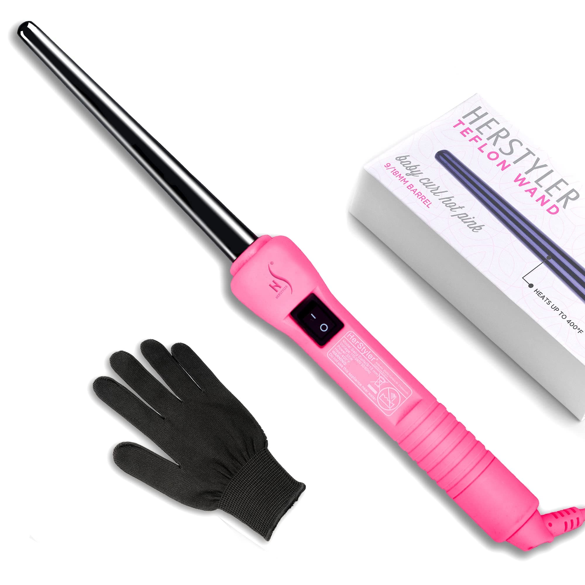 HerStyler Mini Tapered 1/2 to 3/4 Curling Iron