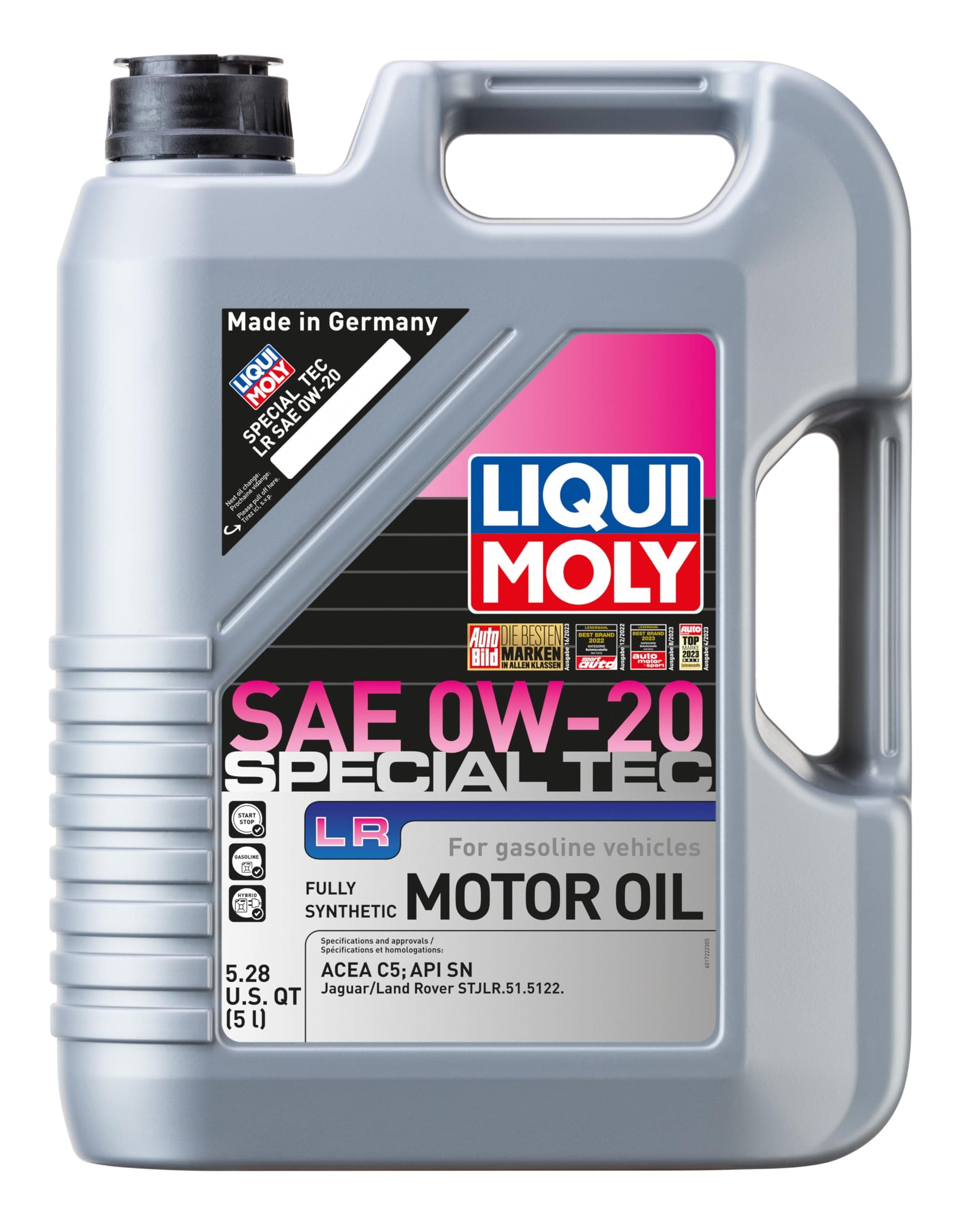 LIQUI MOLY Specialtech LR SAE 0W-20 | 5L | Fully Synthetic Engine Oil | SKU: 20410