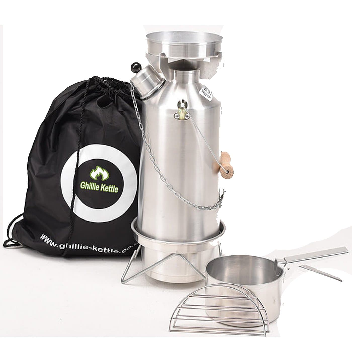 Ghillie Aluminium Kettle & Full Cook kit - Adventurer 1.5L
