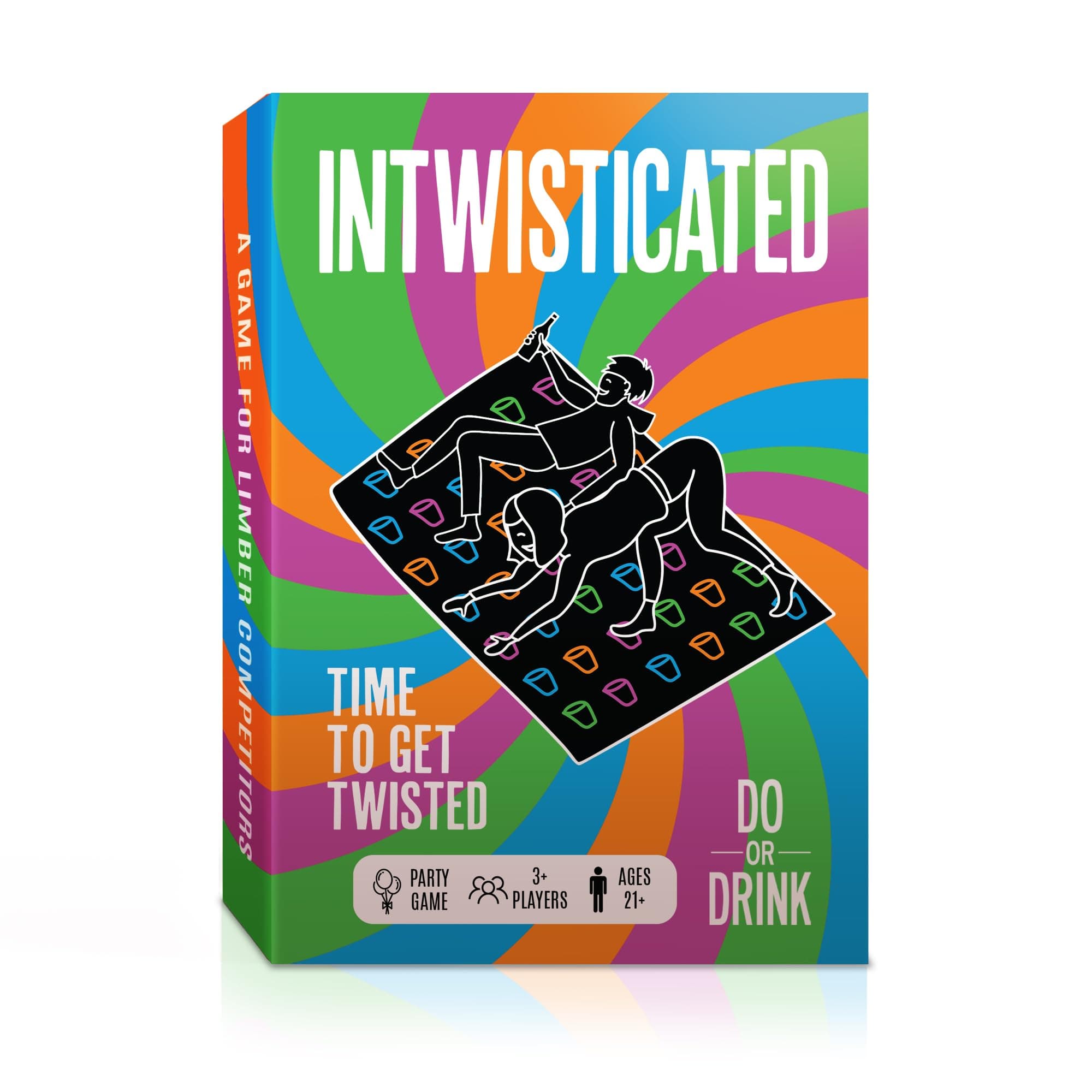 Do or Drink Intwisticated - Adult Games with Twists and Tangles - Fun Party Games with Play Mat, 150 Challenge Cards and 2 Dice - Great Gift for Game Night and Funny Adult Card Games