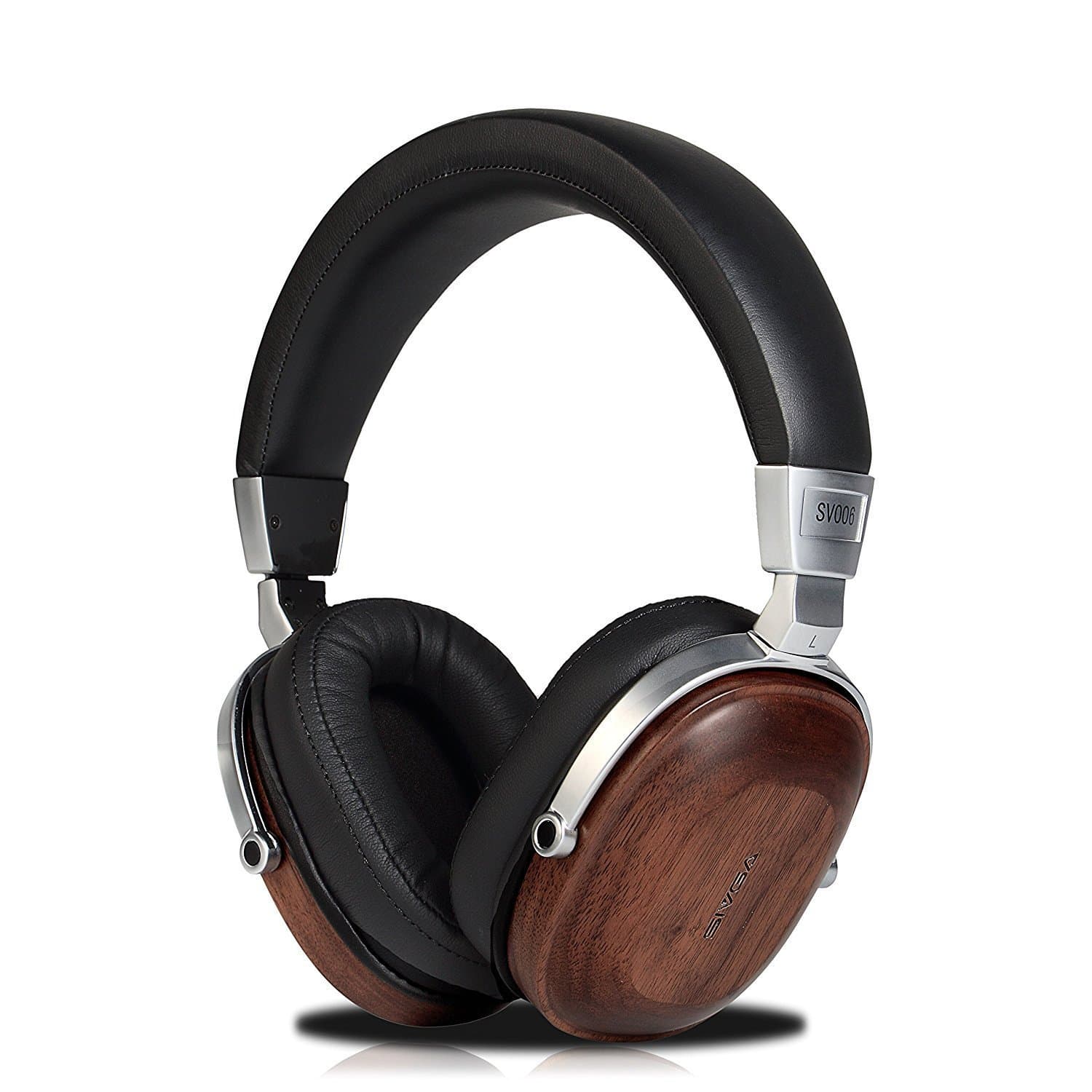 Freegoing SIVGA Over Ear Headphones with in-Line Powerful Bass Music Wired Wooden Headset for Smart Phone,Tablets,Desktop