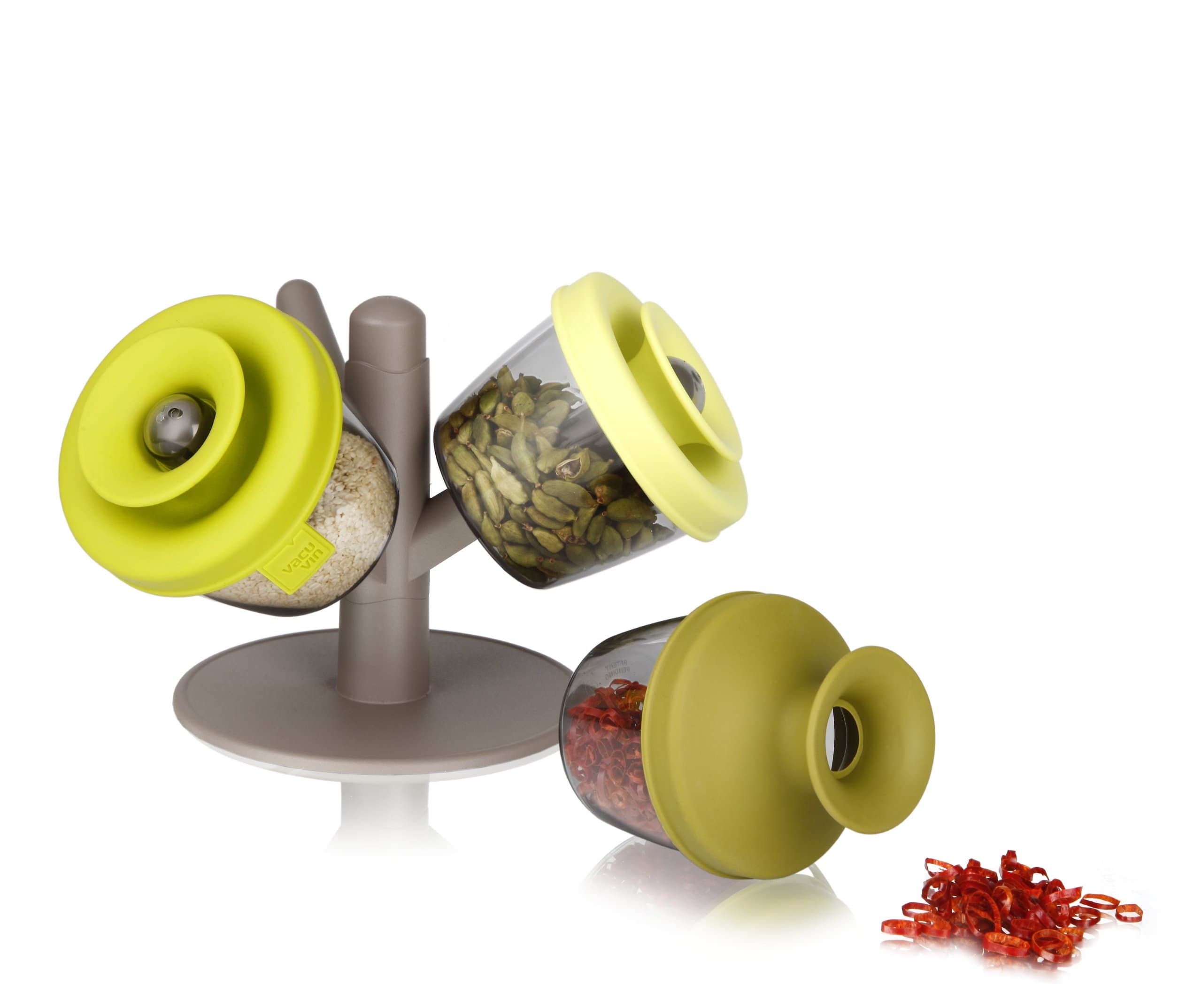 Vacu Vin PopSome Herbs and Spices with Tree stand, Set of 3