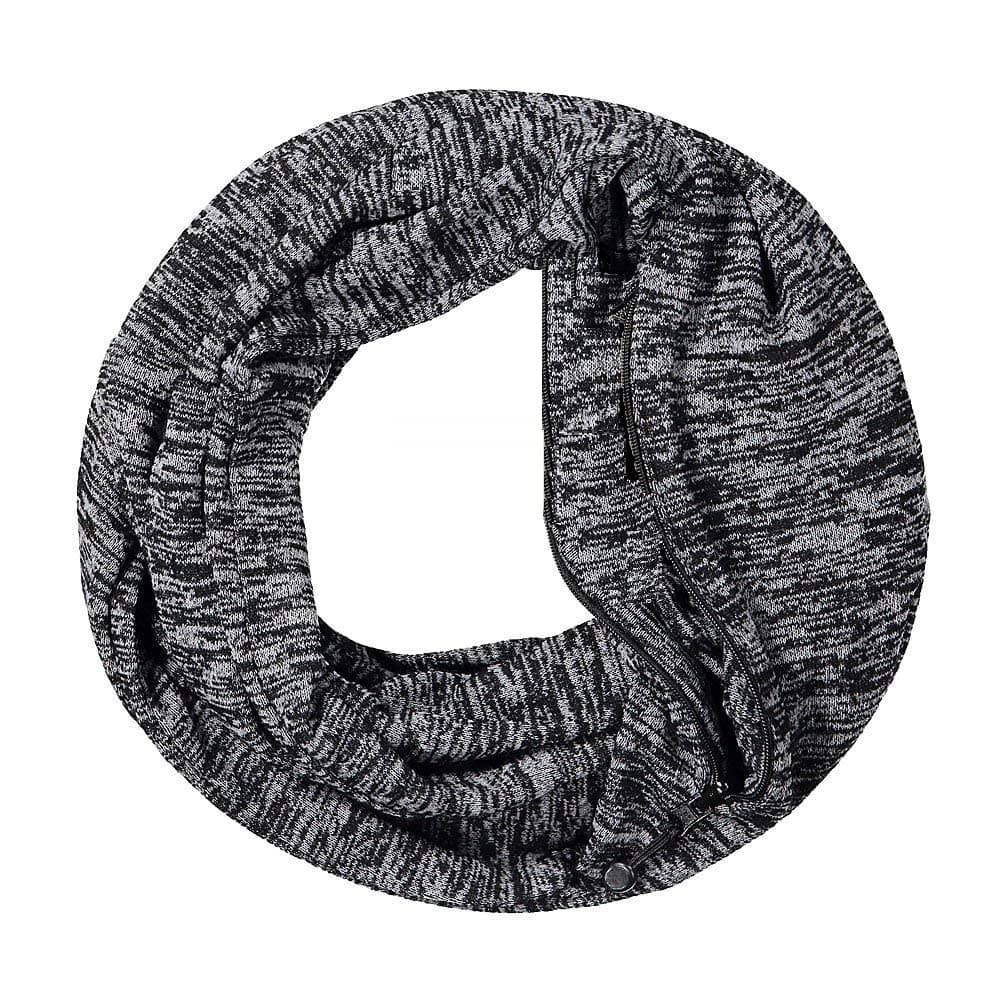 Infinity Scarf with Hidden Zipper Pocket - Fashion Scarves for Women Lightweight