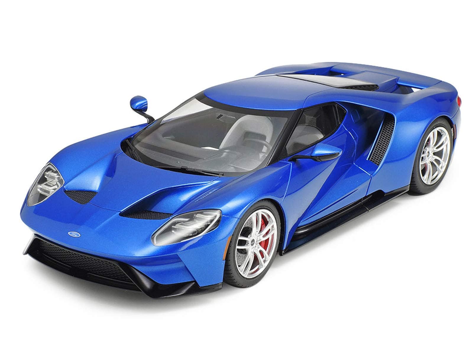 TAM24346 24346 – 1:24 Ford GT, Model Building, Plastic Kit, Unvarnished
