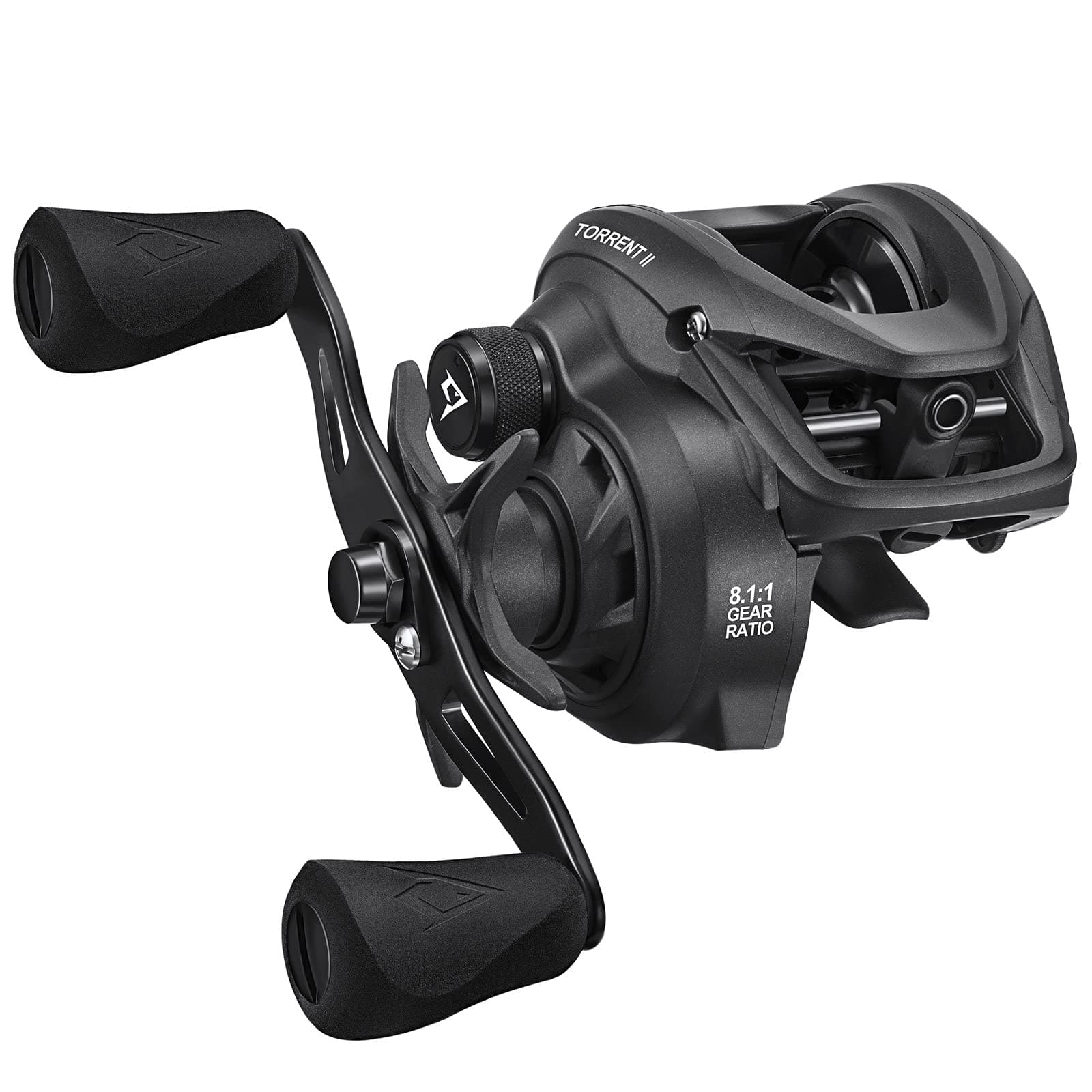Piscifun Torrent II Baitcasting Fishing Reel, 20LB Carbon Fiber Drag Baitcasters, 6.6:1/8.1:1 Gear Ratio & Magnet Braking System Low Profile Casting Reel, Left/Right Handed