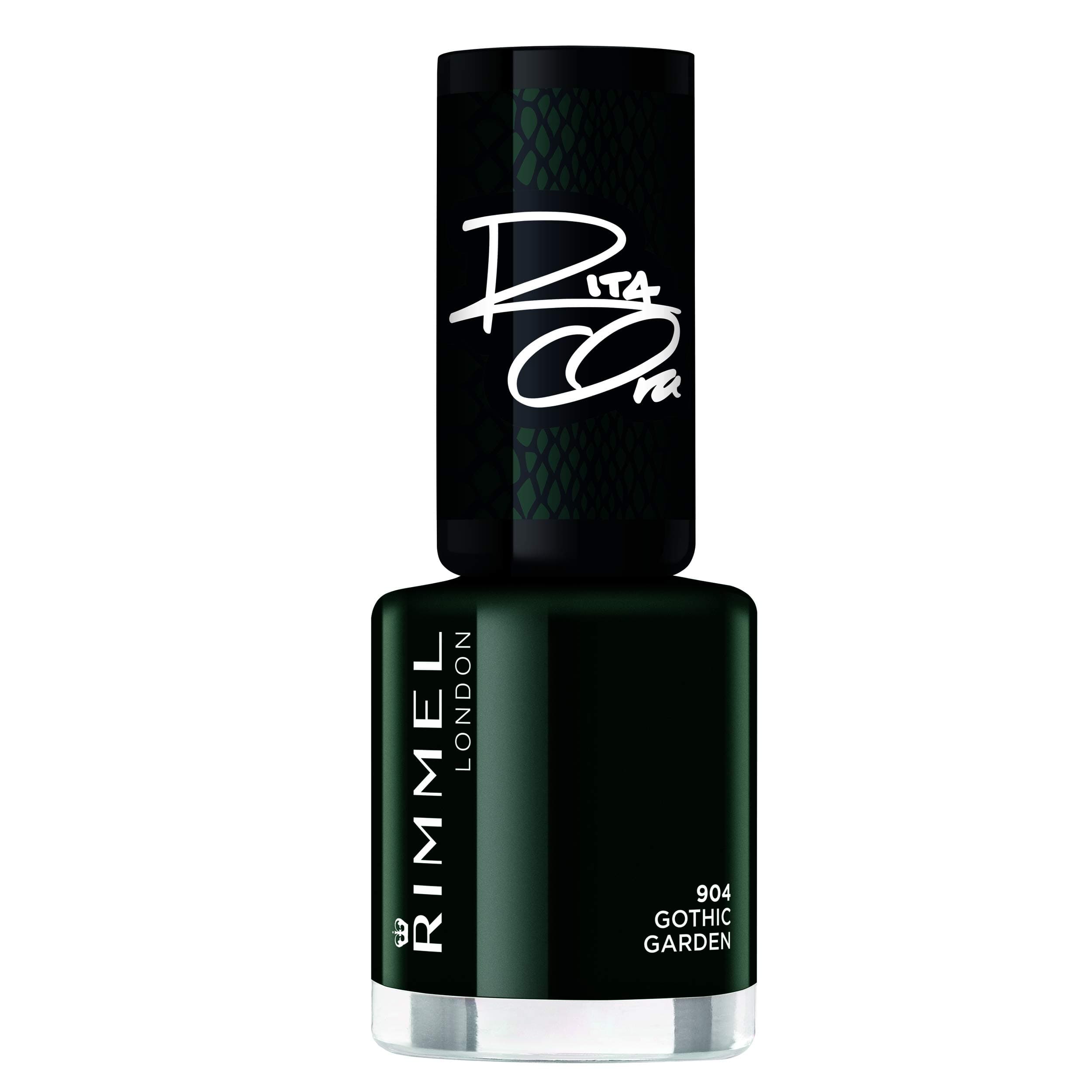 Rimmel Rita Ora 60 Seconds Nail Polish, Shades Of Black gothic garden