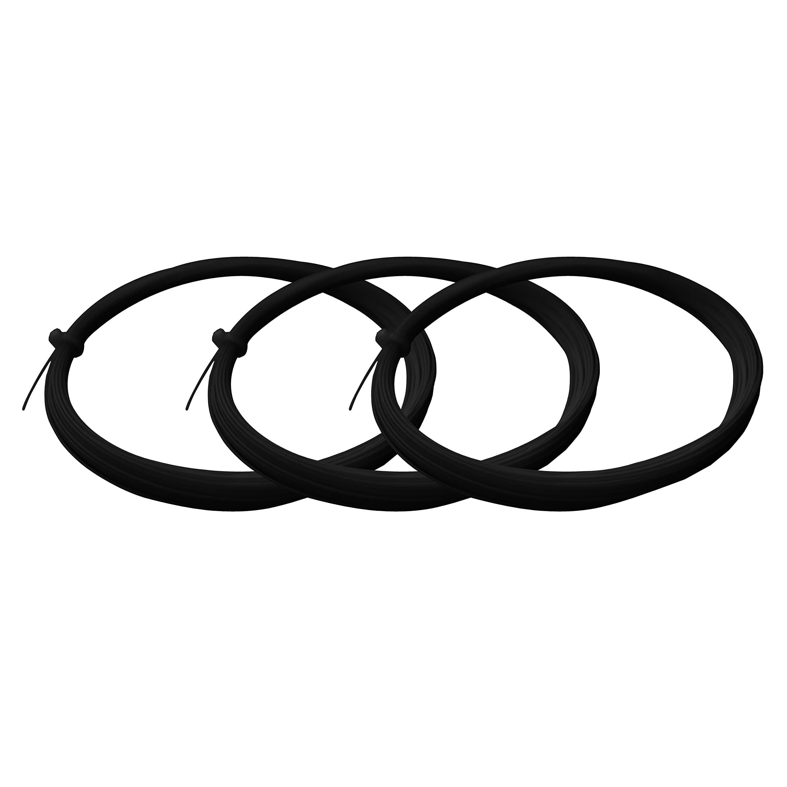 Vicky Transform TS Star Badminton String 10.5 mm Length Durable Plastic with Anti-Abrasive PA Coating High Flexibility Racket Wire (Pack of 3, Black)