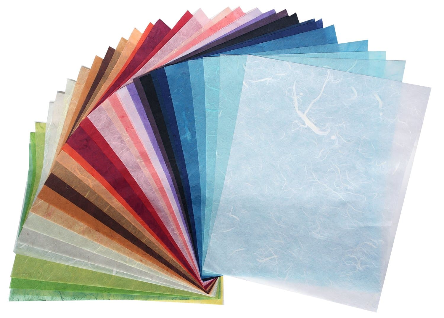 8.5 x11 Inches Mulberry Paper 25 Sheet Design Craft Hand Made Art Tissue Japan Origami Washi Wholesale Bulk Sale Unryu Suppliers Thailand Products Card Making