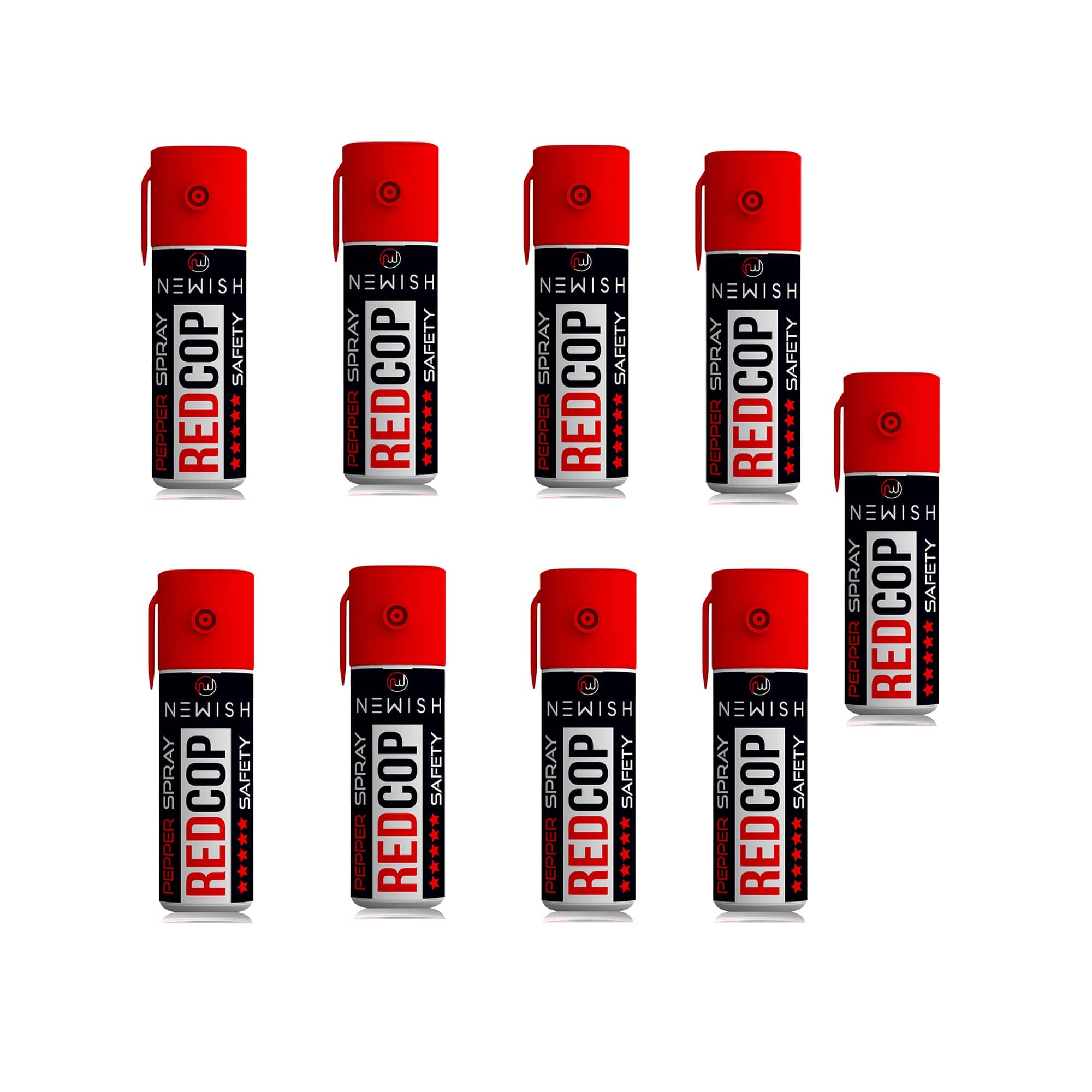 Newish 55 ML Self Defence Pepper Spray (Pack of 9) | Portable Safety Spray for Women, Men & Seniors | Night Travel, Outdoor Use, Quick-Action, Non-Lethal, Legal, 15 ft Range
