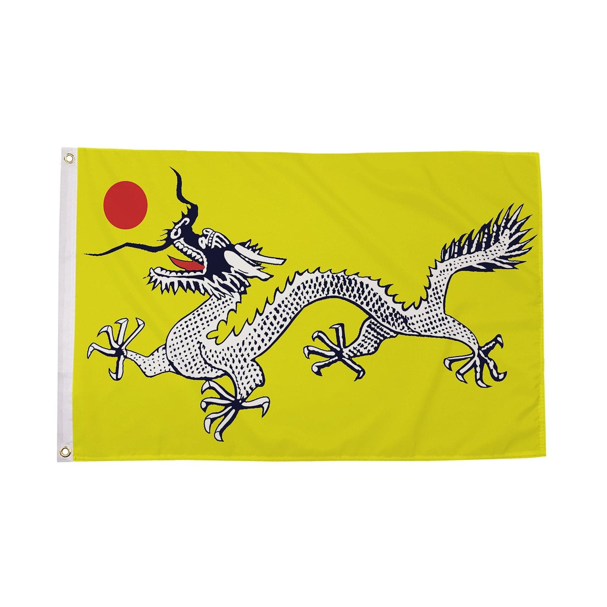 Chinese Dragon Flag 5ft x 3ft Large Flag 150cm x 90cm | Premium Woven Polyester with Brass Eyelets | Indoor Outdoor Garden Display Wall Hanging