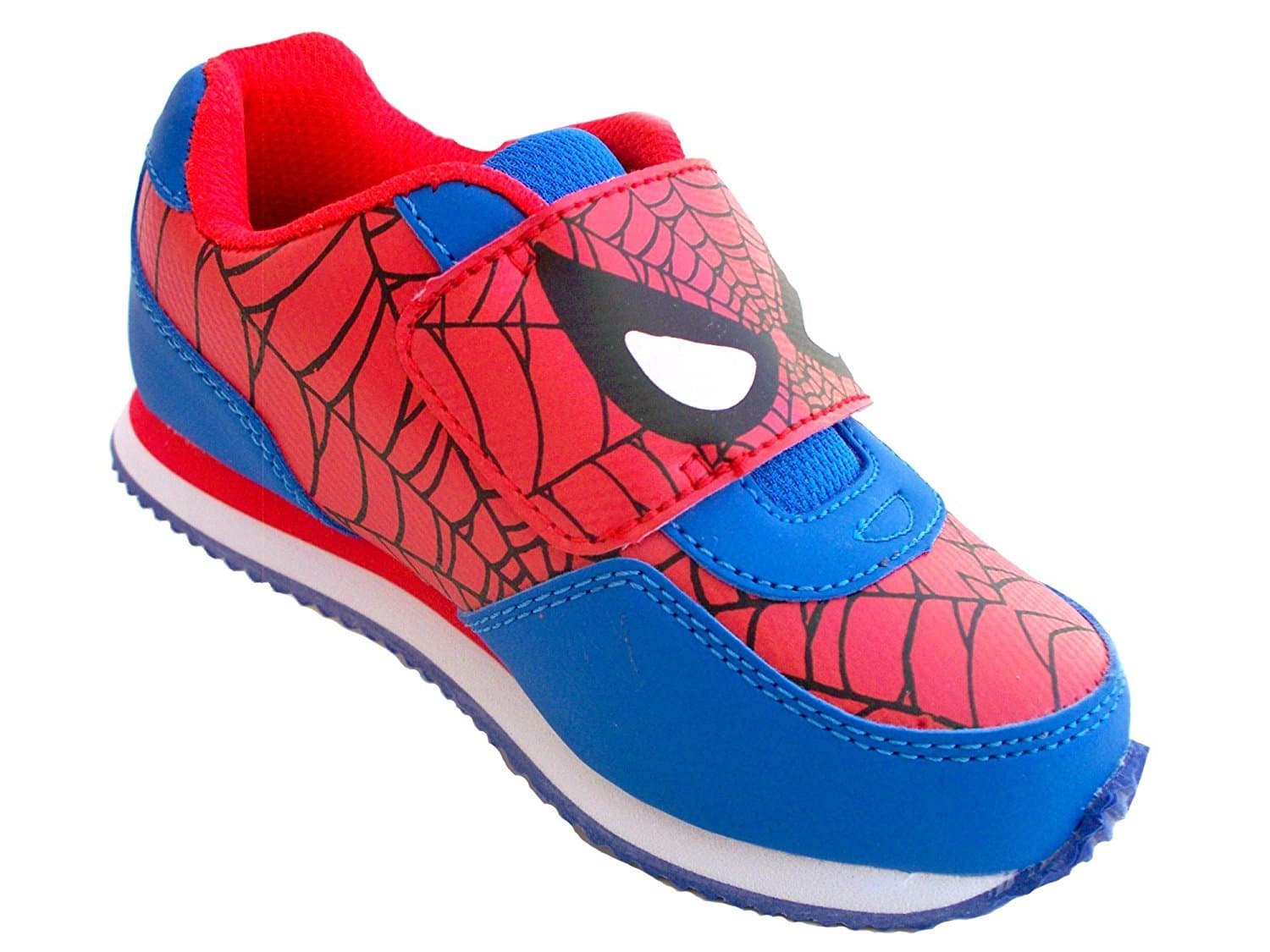 Trimfoot Spiderman Little Boys Red and Blue Athletic Sneakers, Size
