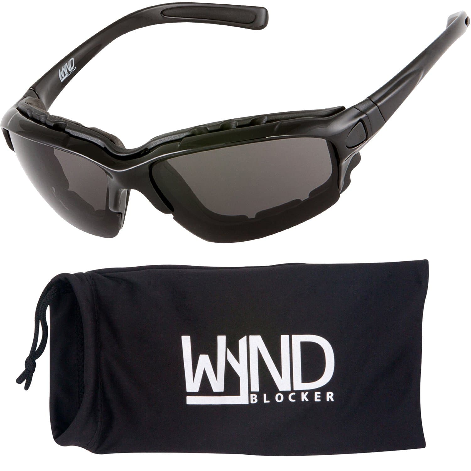 WYND Blocker Polarized Motorcycle Riding Sunglasses Sports Wrap Glasses