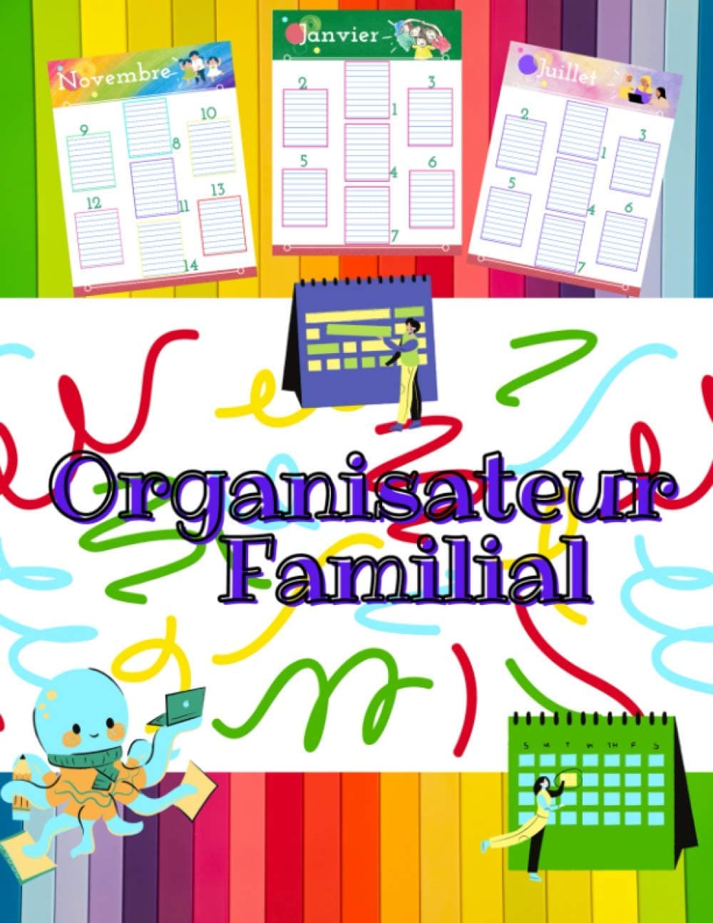 Organisateur Familial 2021: Calendrier d'organisation familiale, calendrier memoniak 2021
