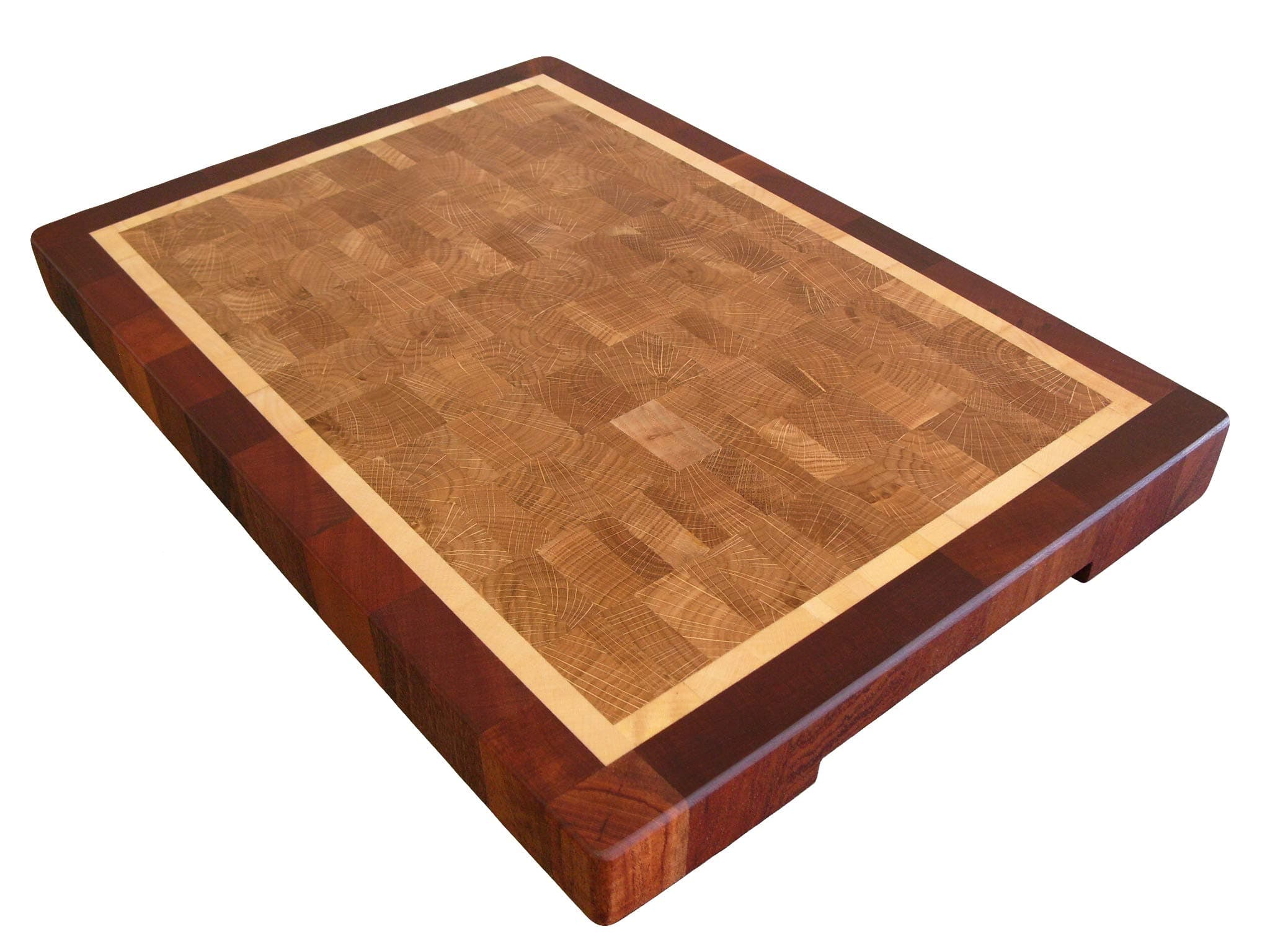 Wooden, Handmade, Large Cutting Board End Grain, with Feet, Butcher Block, Chopping Board, Chopping Block, Perfect Gift, Kitchen (15" x 10" x 1.6" || 38 x 25,5 x 4 cm)