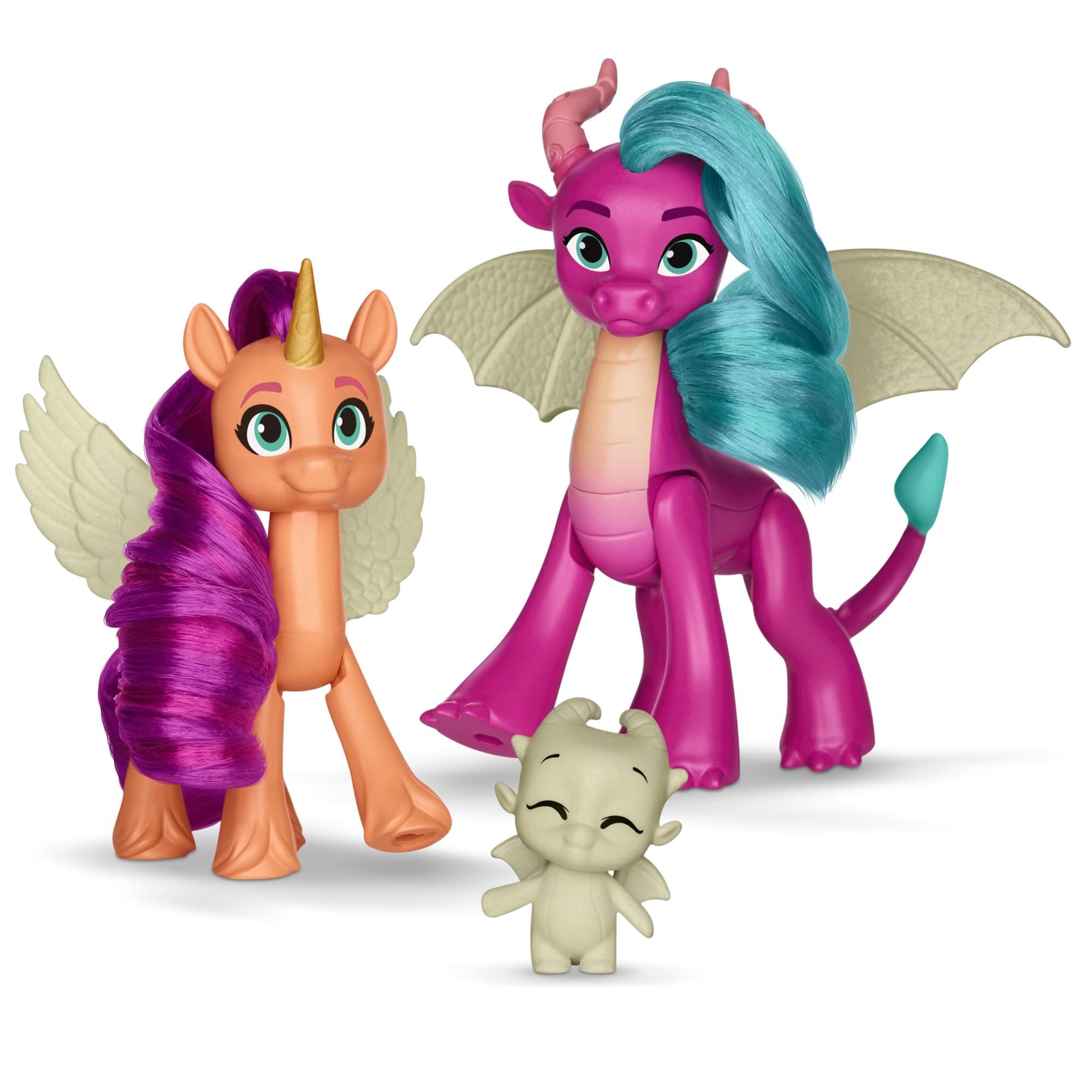 My Little Pony: Tell Your Tale Dragon Light Reveal, 3 Glow in The Dark Dolls, 3-Inch Scale Toys for Girls and Boys Ages 4+